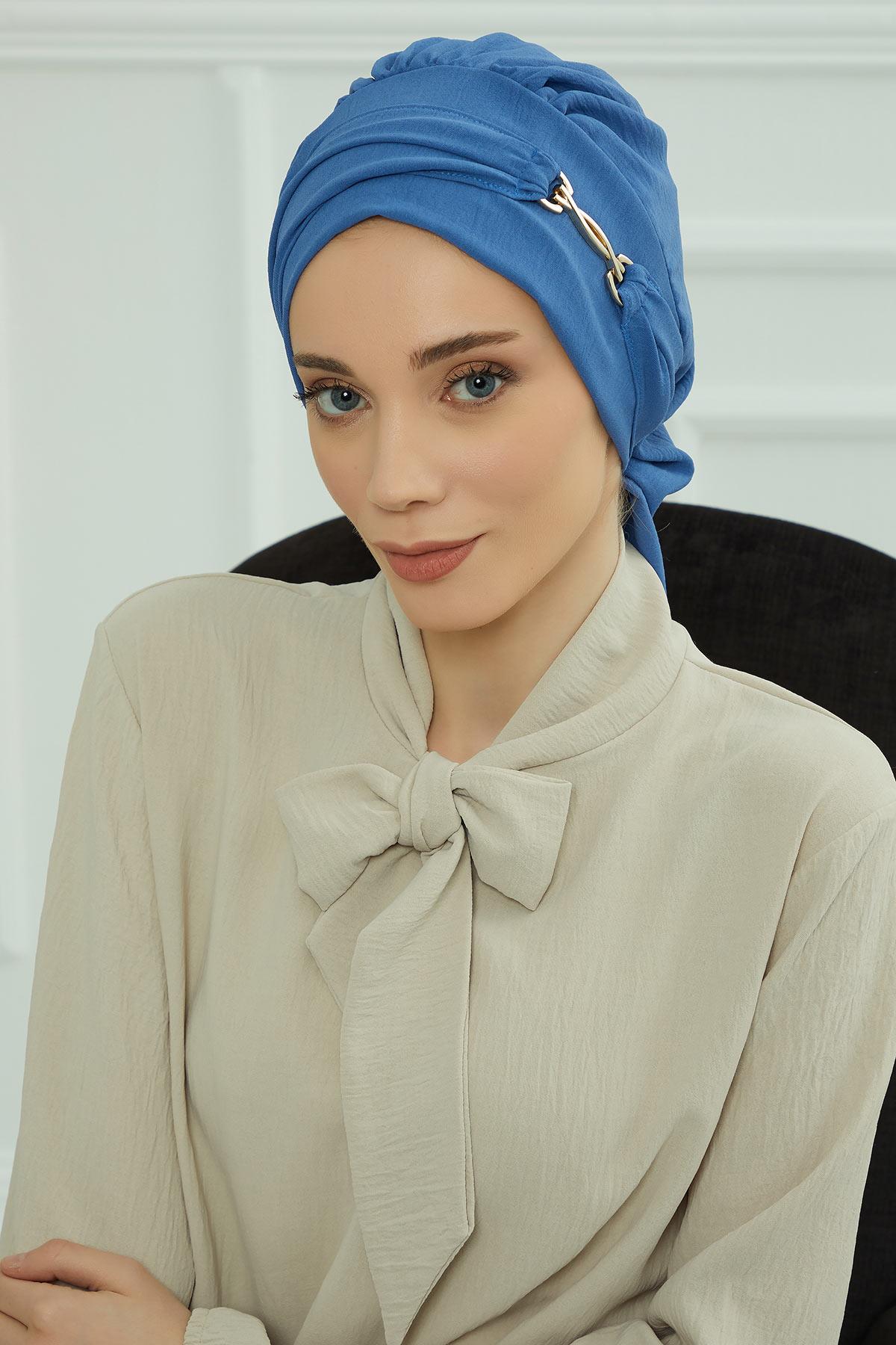 Aksesuarlı Hazır Türban,HT-93