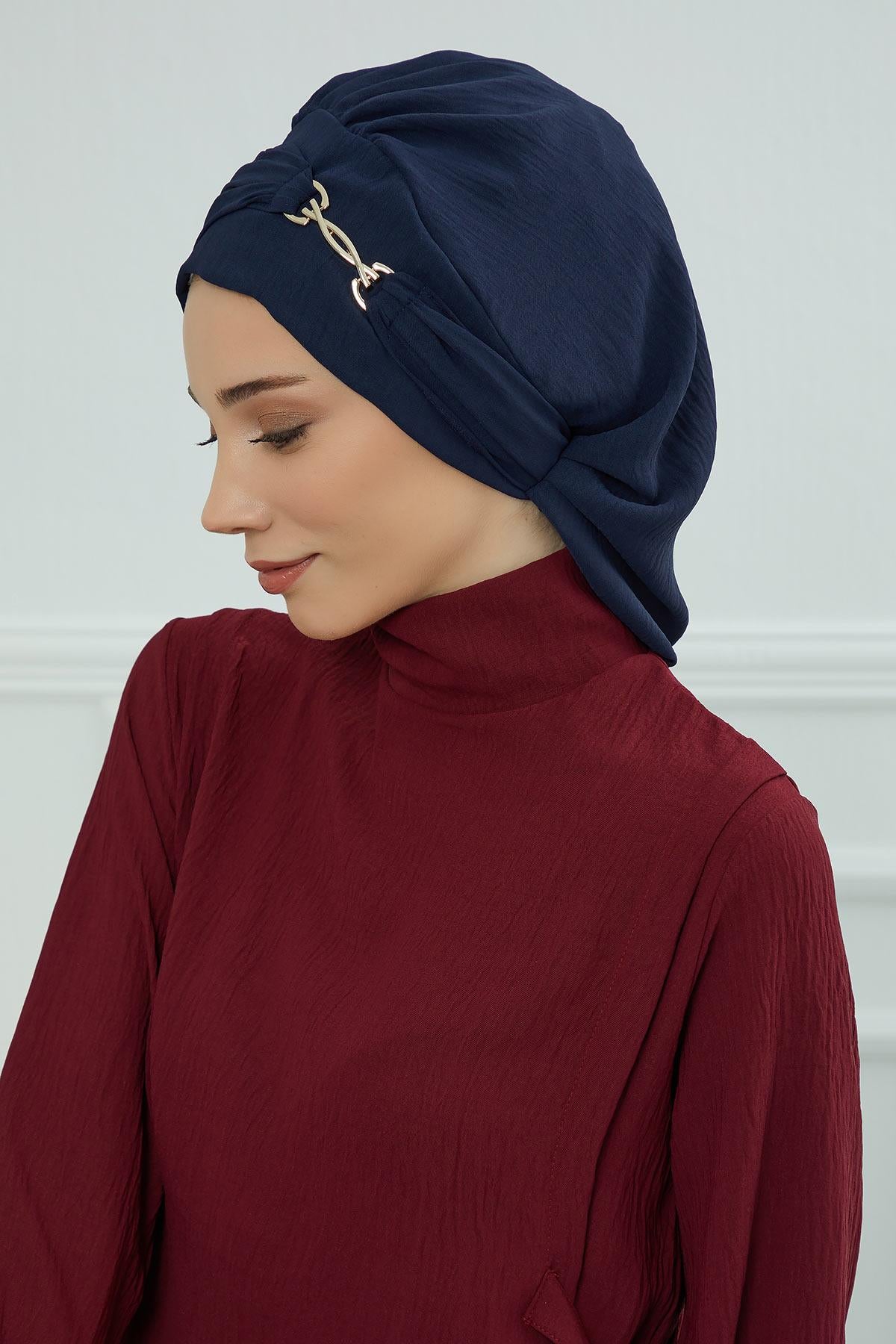 Aksesuarlı Hazır Türban,HT-93