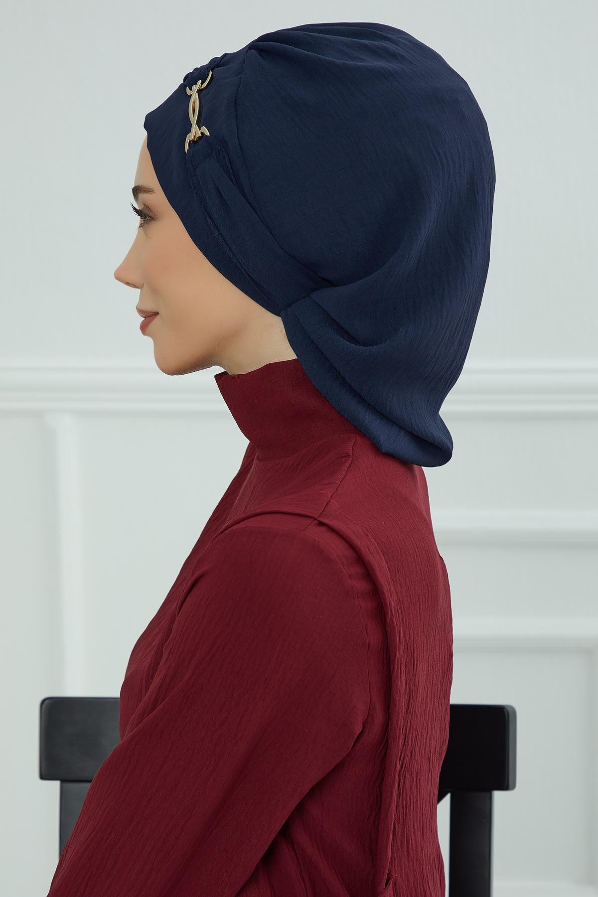 Aksesuarlı Hazır Türban,HT-93
