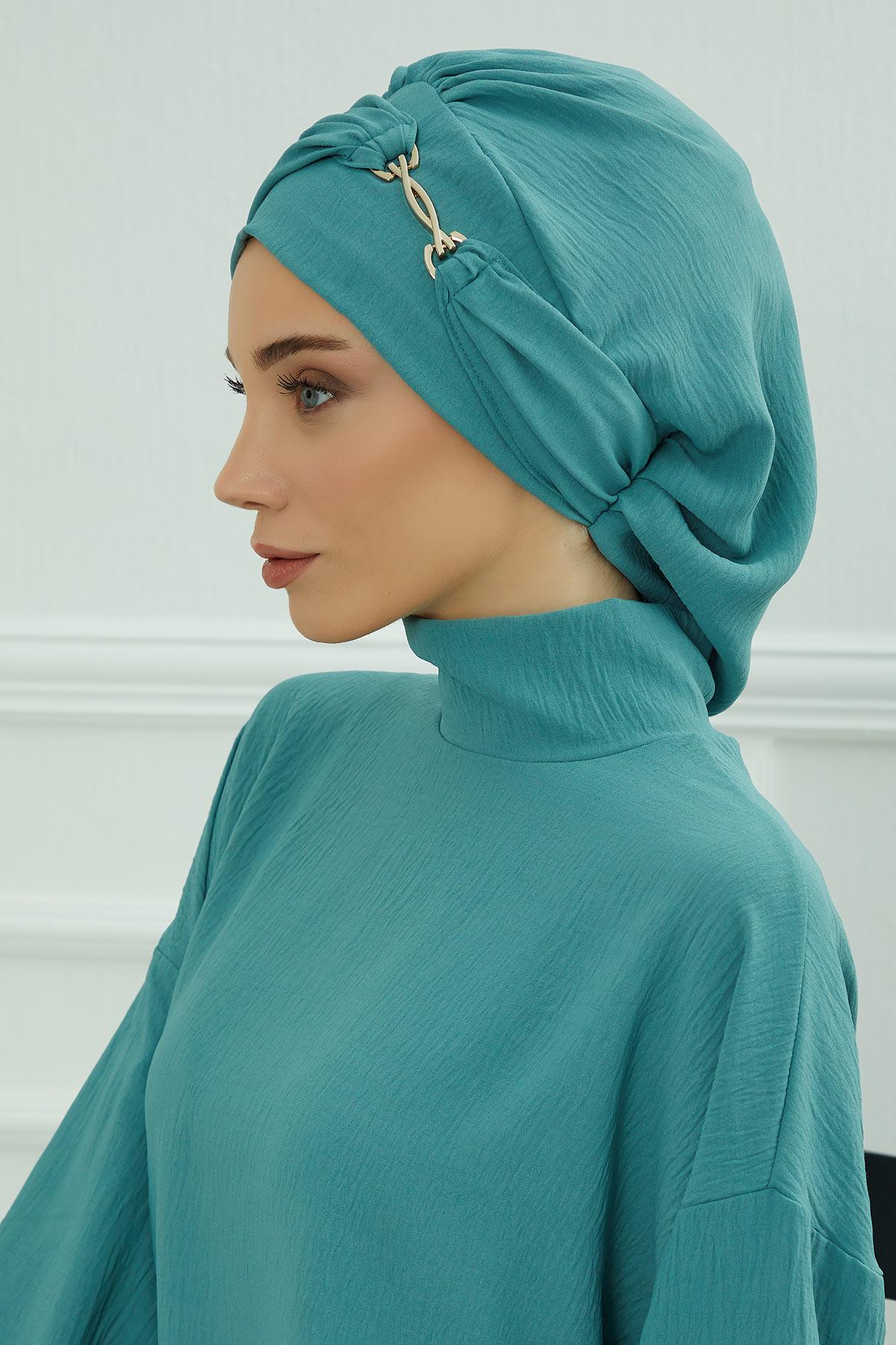 Aksesuarlı Hazır Türban,HT-93