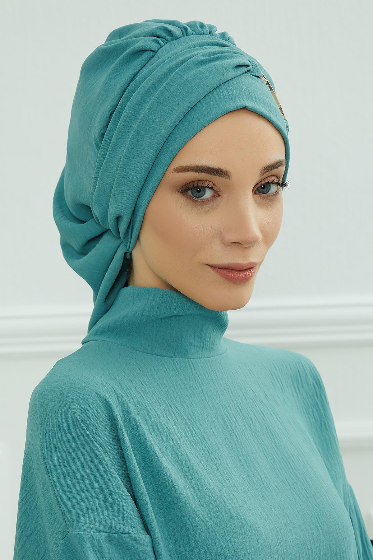 Aksesuarlı Hazır Türban,HT-93