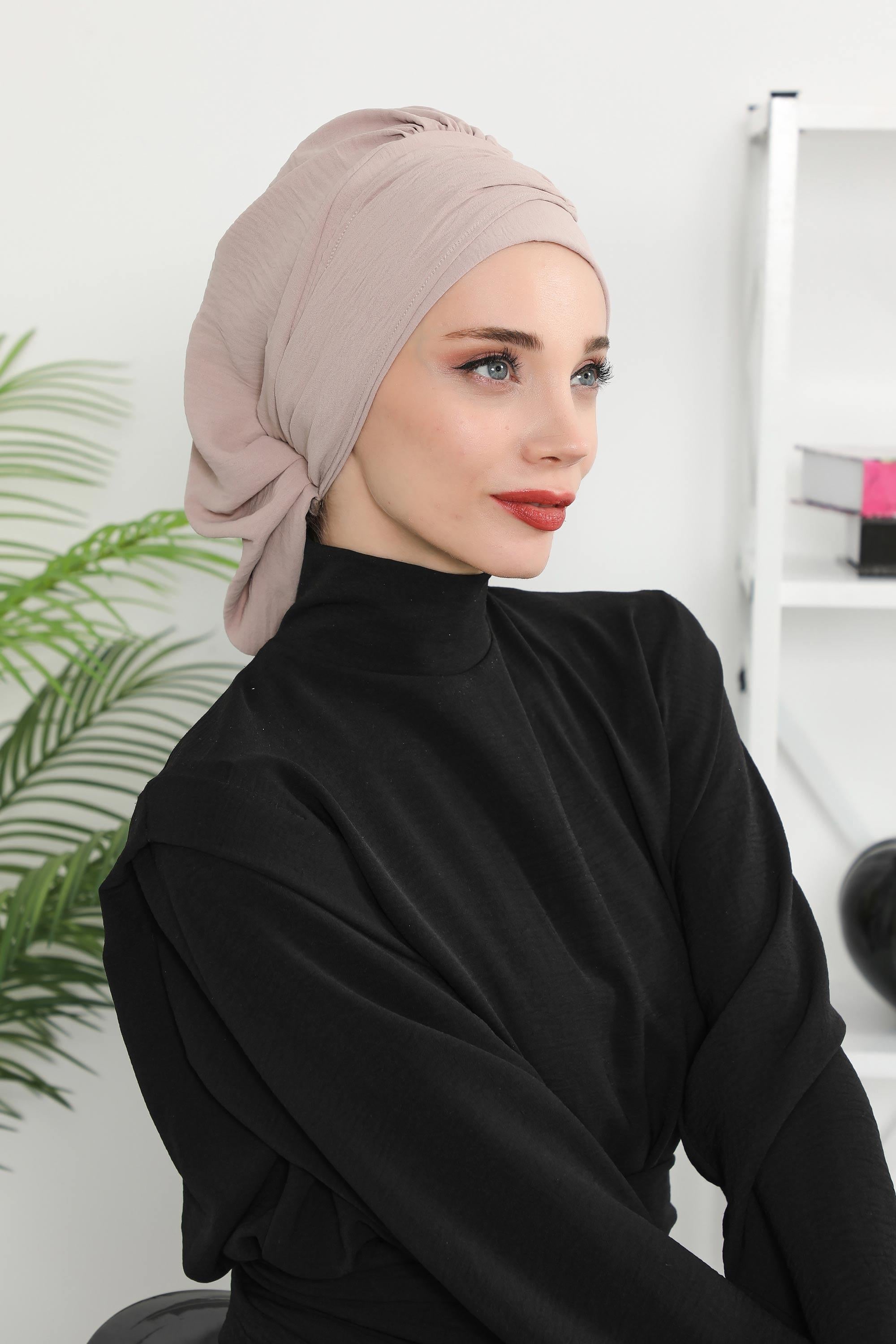 Aksesuarlı Hazır Türban,HT-93