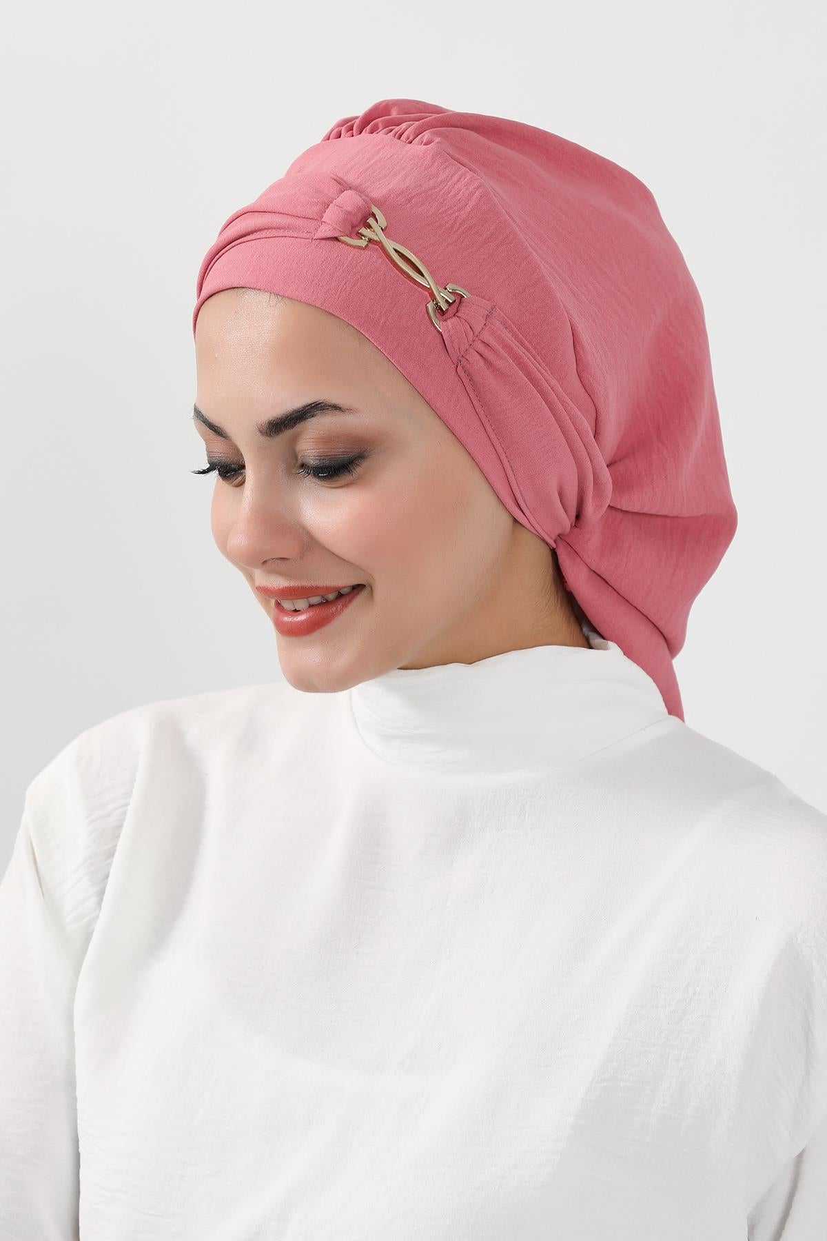 Aksesuarlı Hazır Türban,HT-93