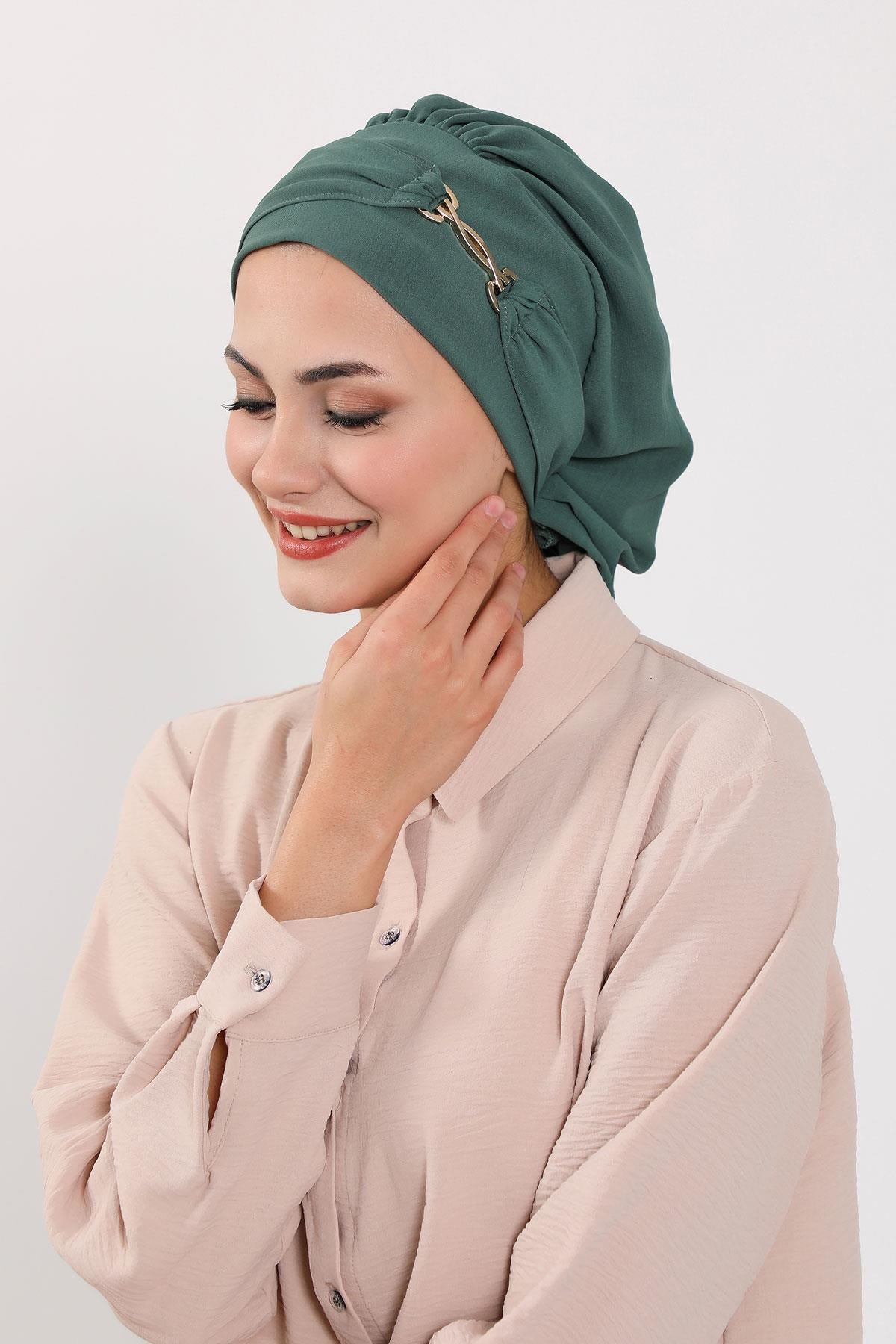 Aksesuarlı Hazır Türban,HT-93