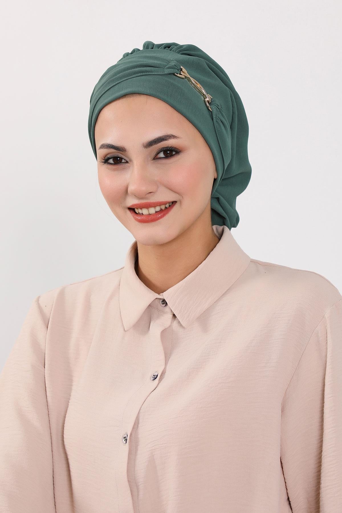 Aksesuarlı Hazır Türban,HT-93
