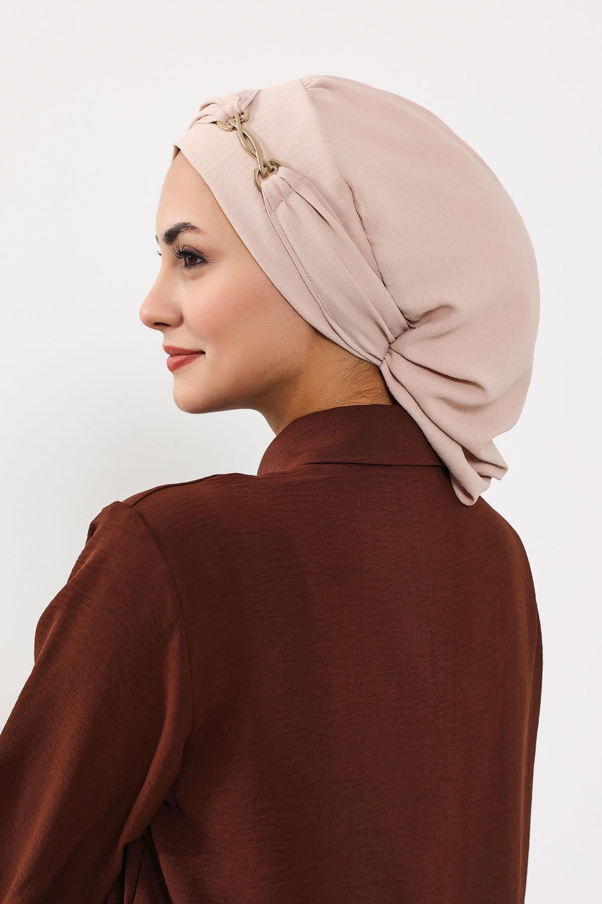 Aksesuarlı Hazır Türban,HT-93
