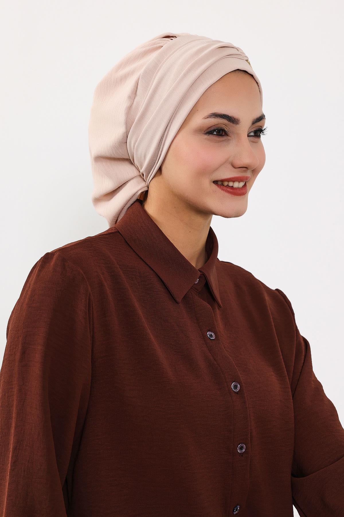 Aksesuarlı Hazır Türban,HT-93