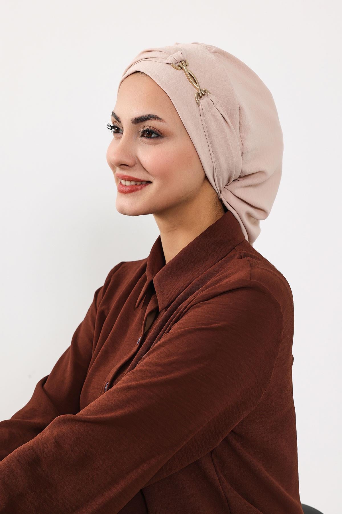 Aksesuarlı Hazır Türban,HT-93