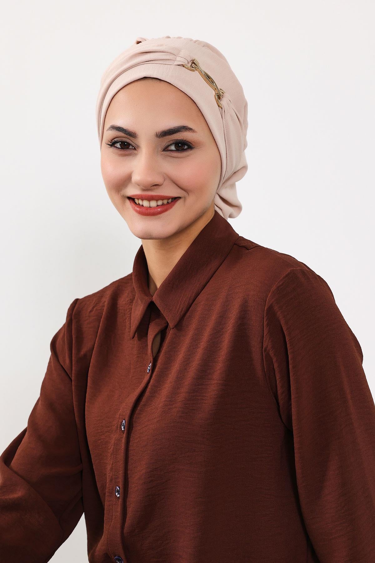 Aksesuarlı Hazır Türban,HT-93