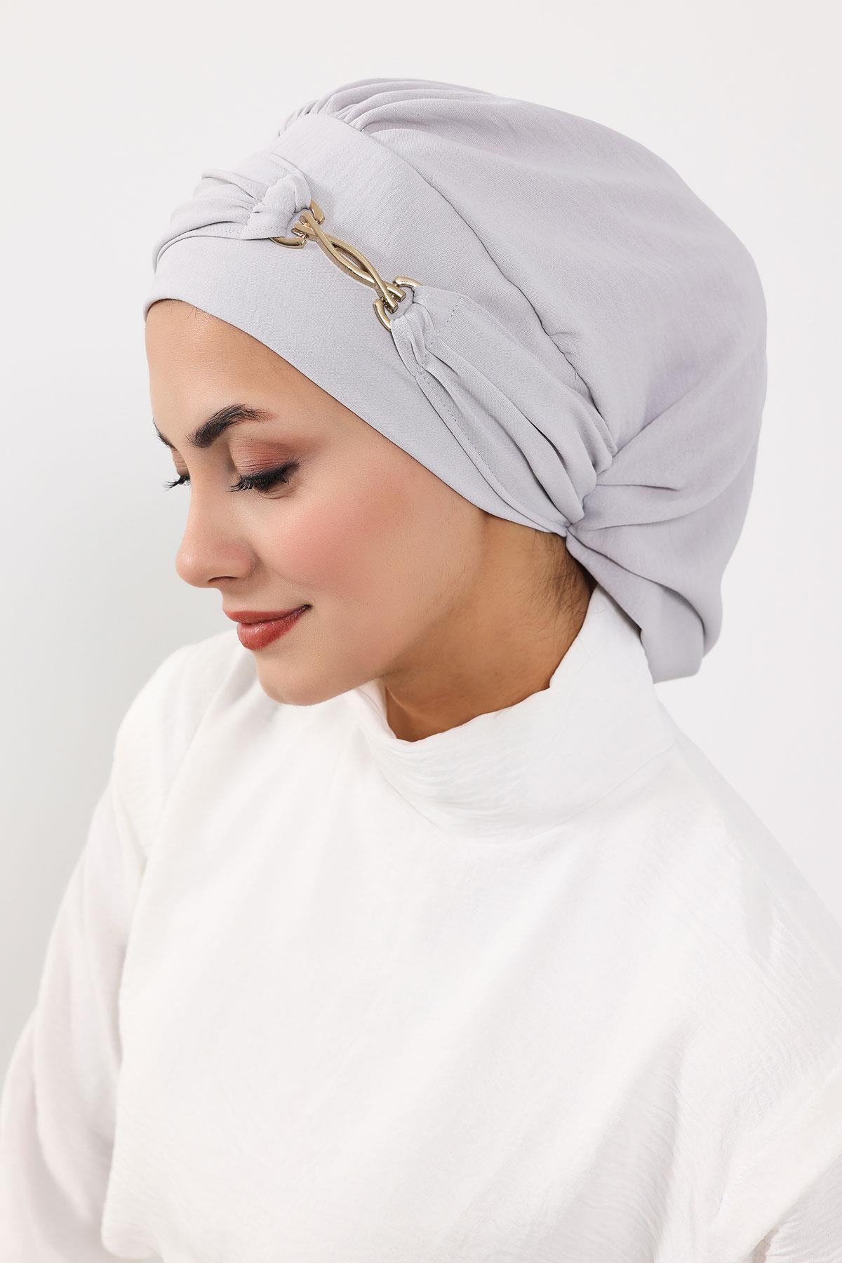 Aksesuarlı Hazır Türban,HT-93
