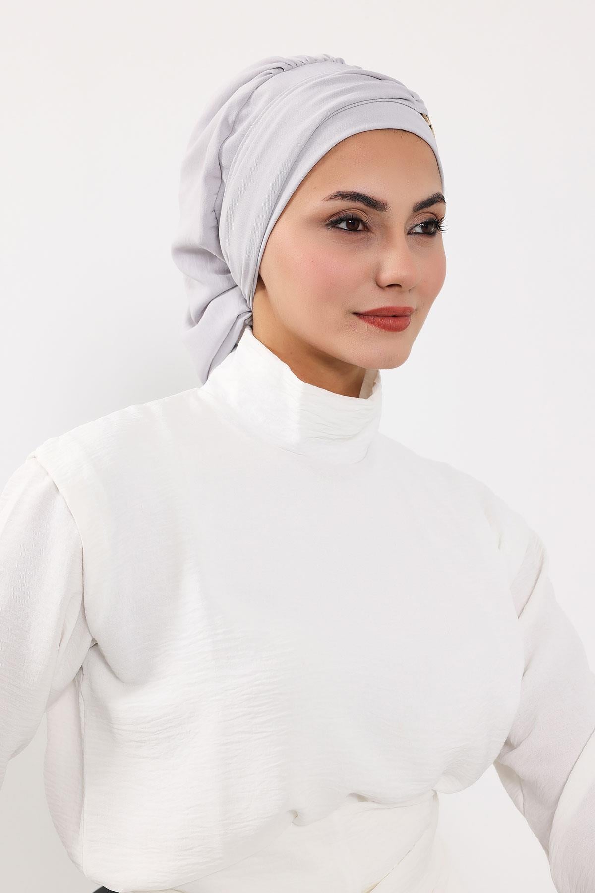 Aksesuarlı Hazır Türban,HT-93