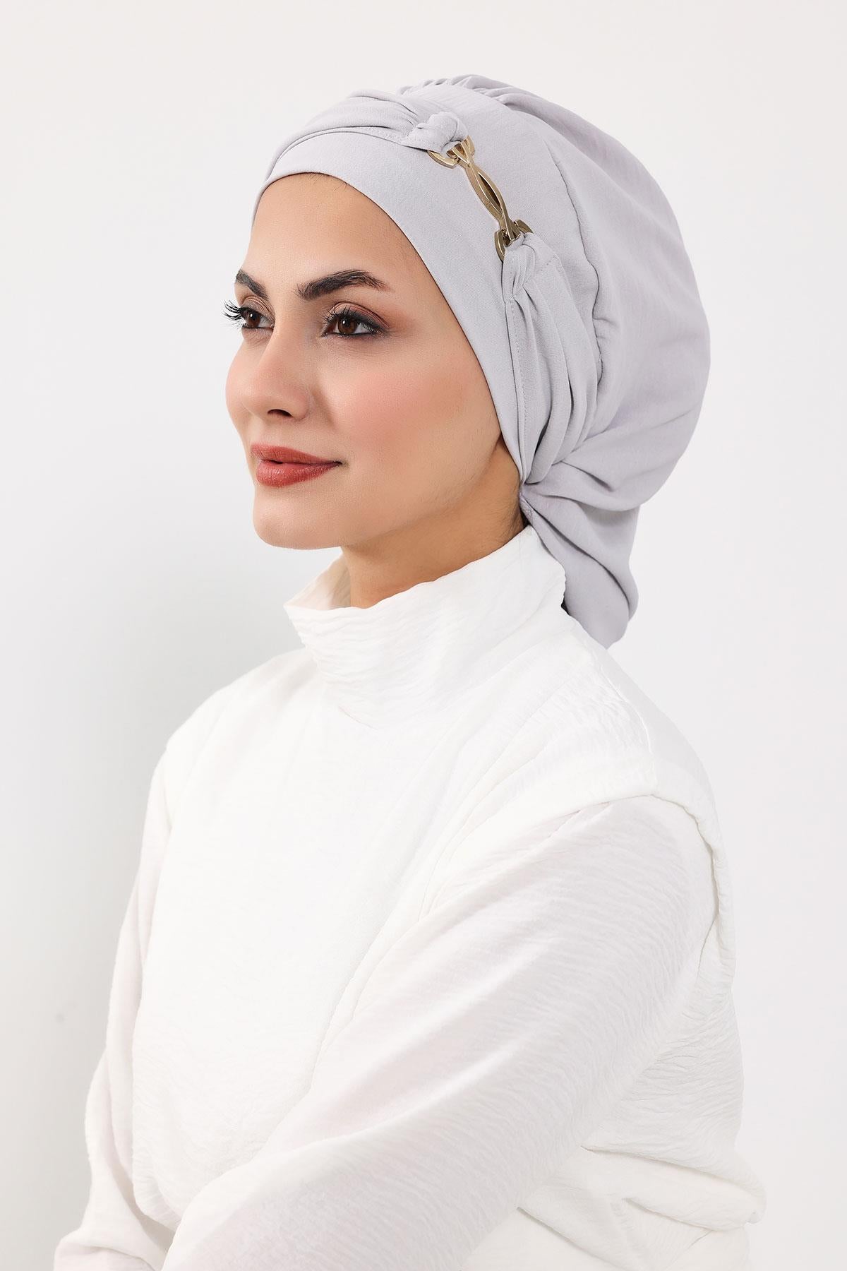 Aksesuarlı Hazır Türban,HT-93
