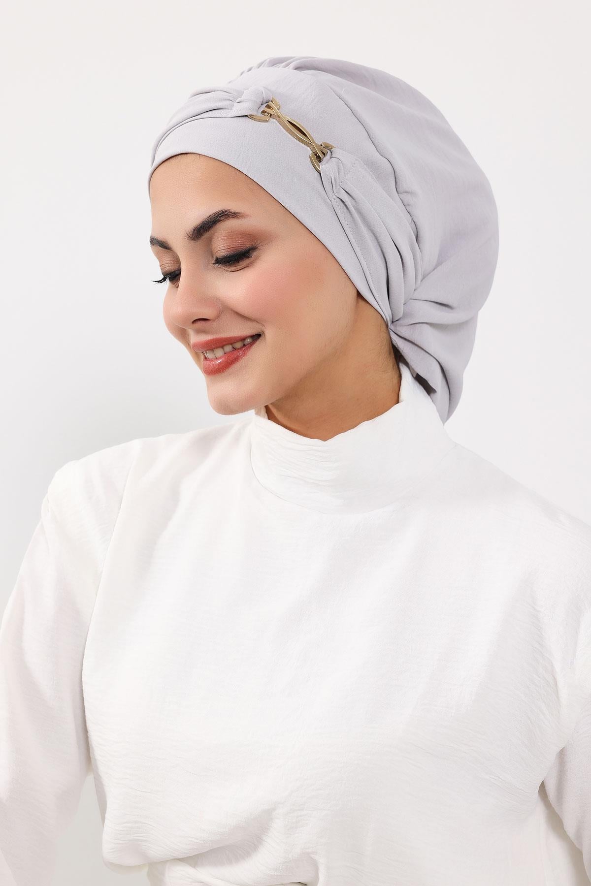 Aksesuarlı Hazır Türban,HT-93