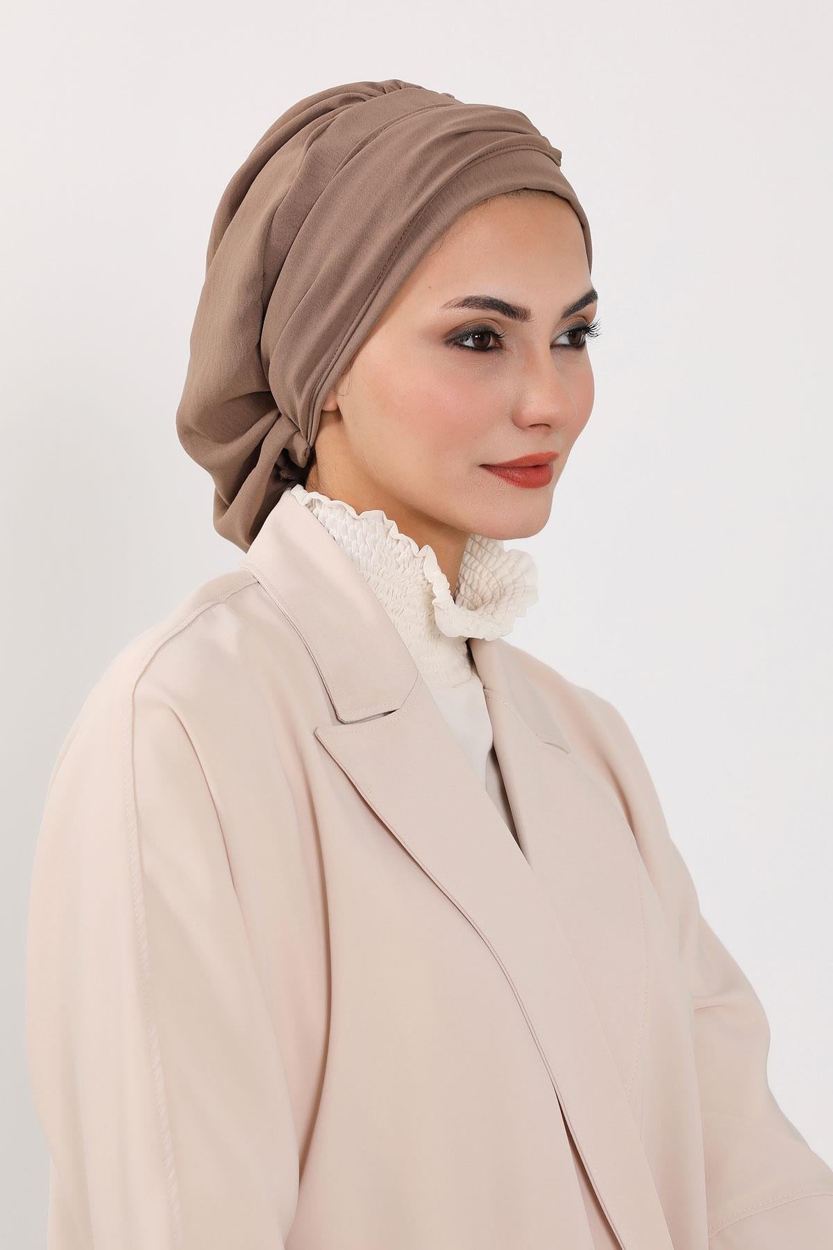 Aksesuarlı Hazır Türban,HT-93