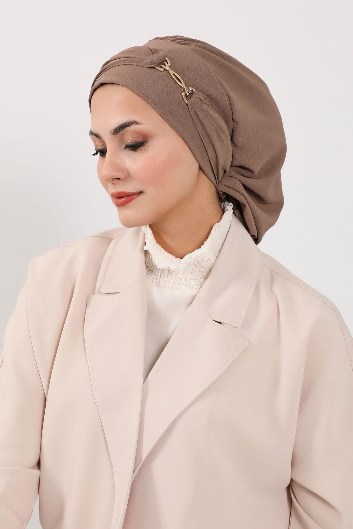 Aksesuarlı Hazır Türban,HT-93