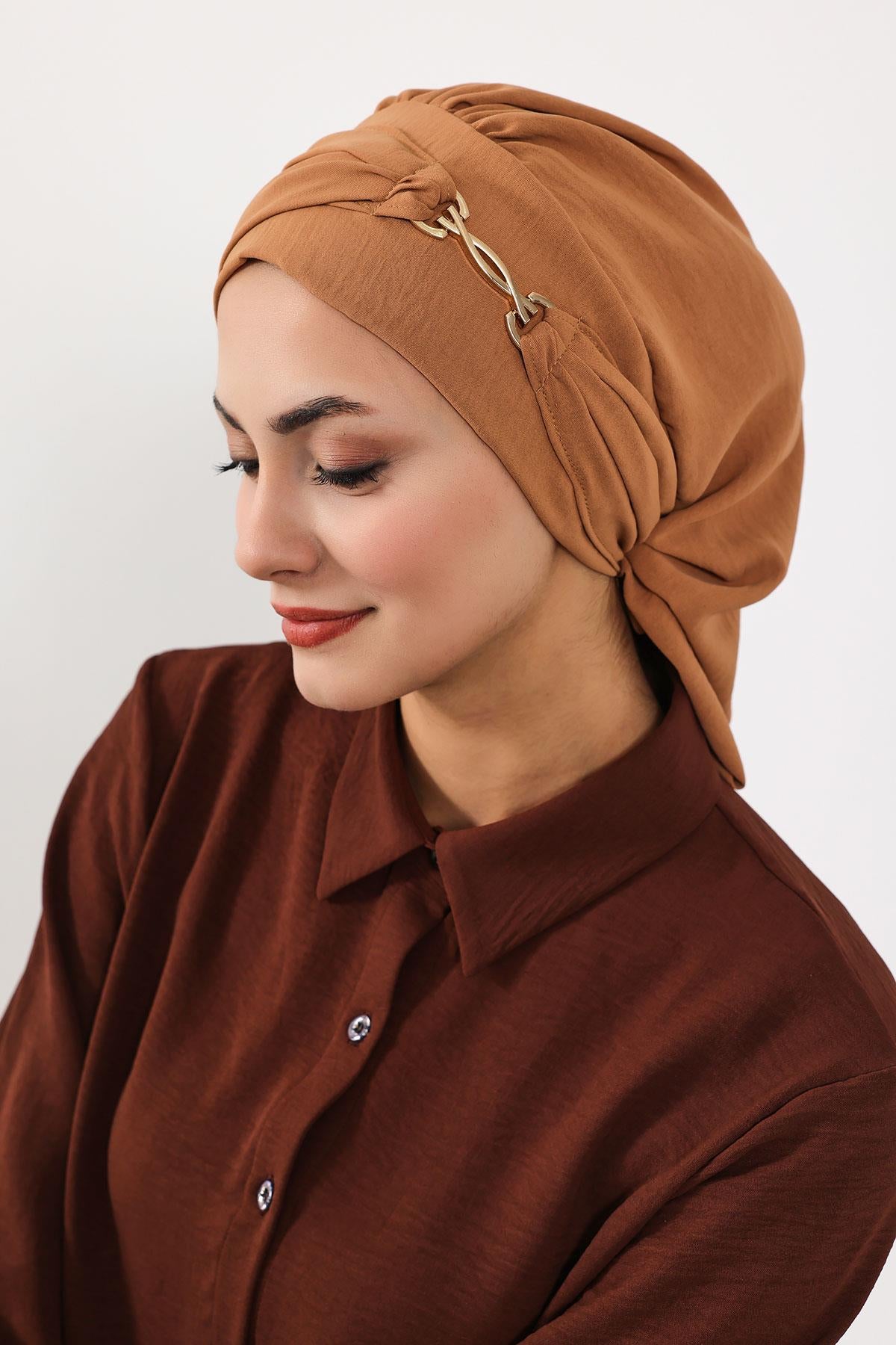 Aksesuarlı Hazır Türban,HT-93