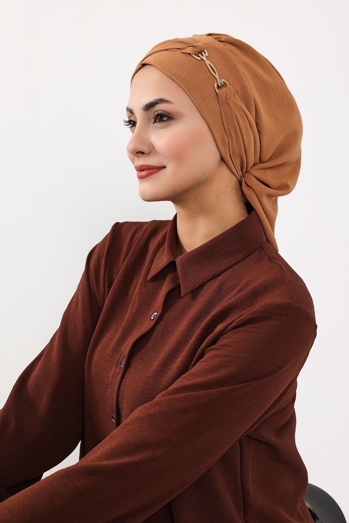Aksesuarlı Hazır Türban,HT-93