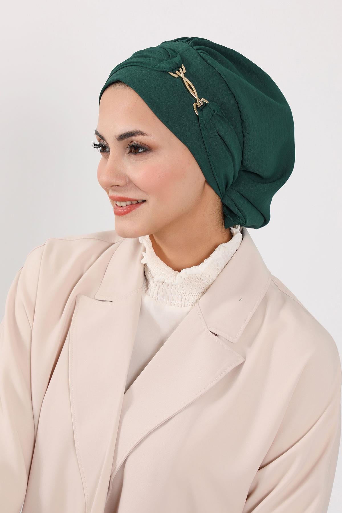 Aksesuarlı Hazır Türban,HT-93