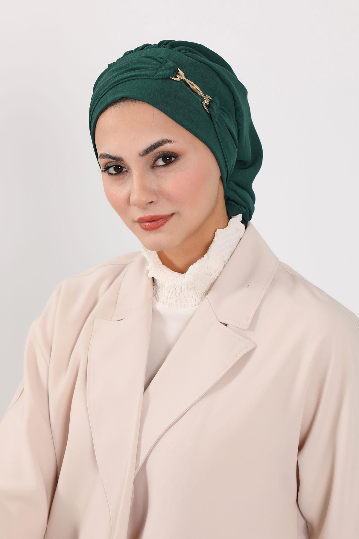 Aksesuarlı Hazır Türban,HT-93