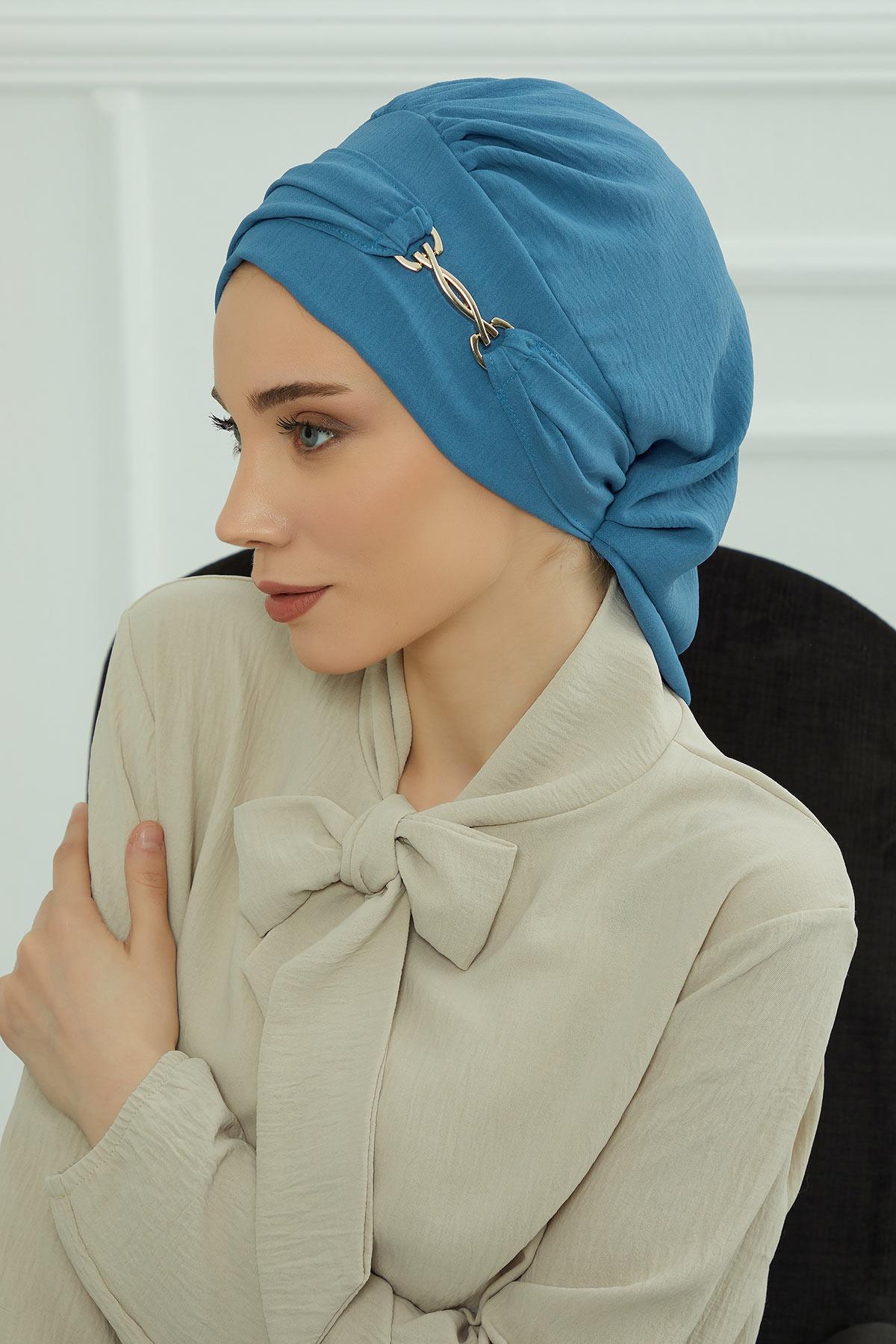 Aksesuarlı Hazır Türban,HT-93