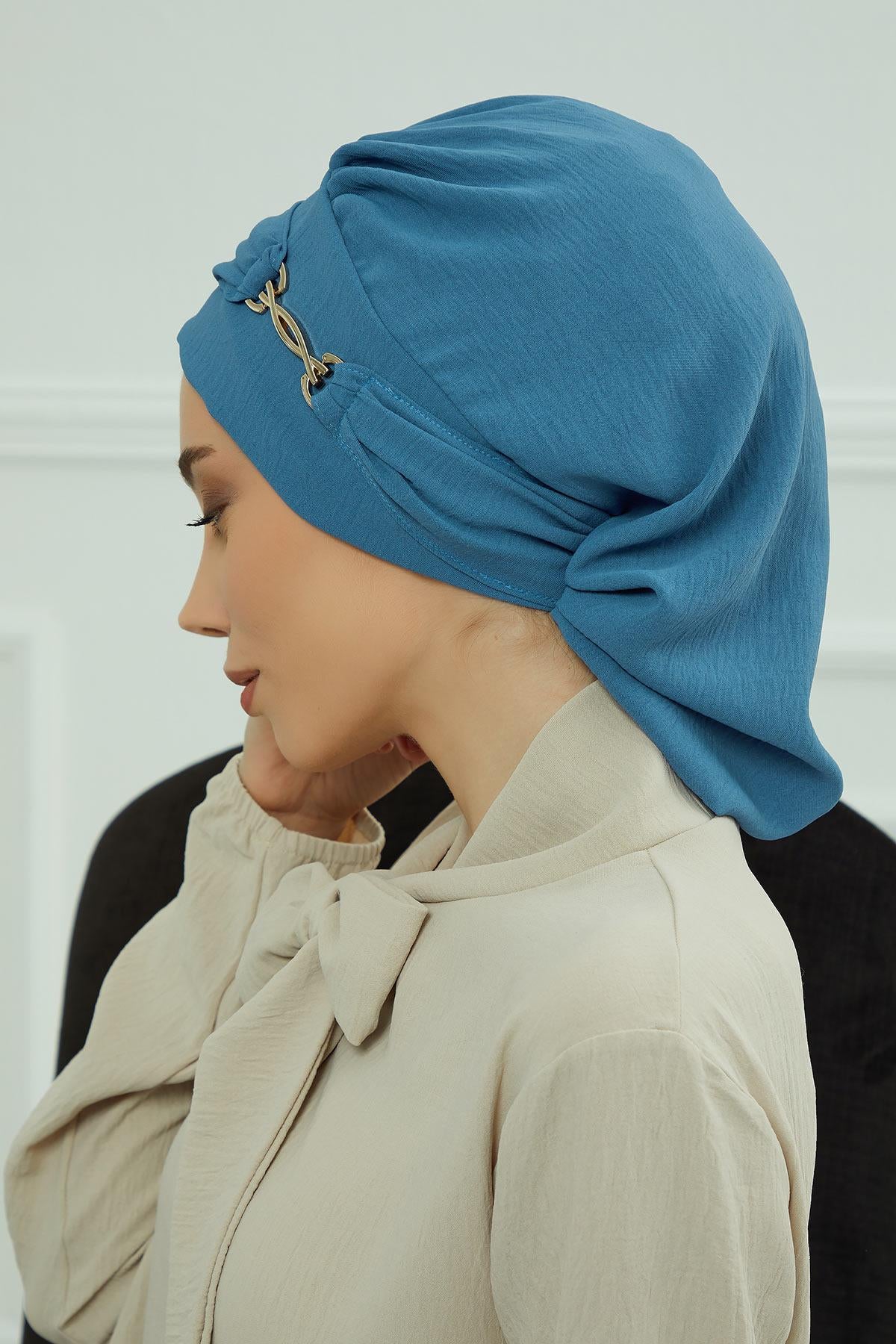 Aksesuarlı Hazır Türban,HT-93
