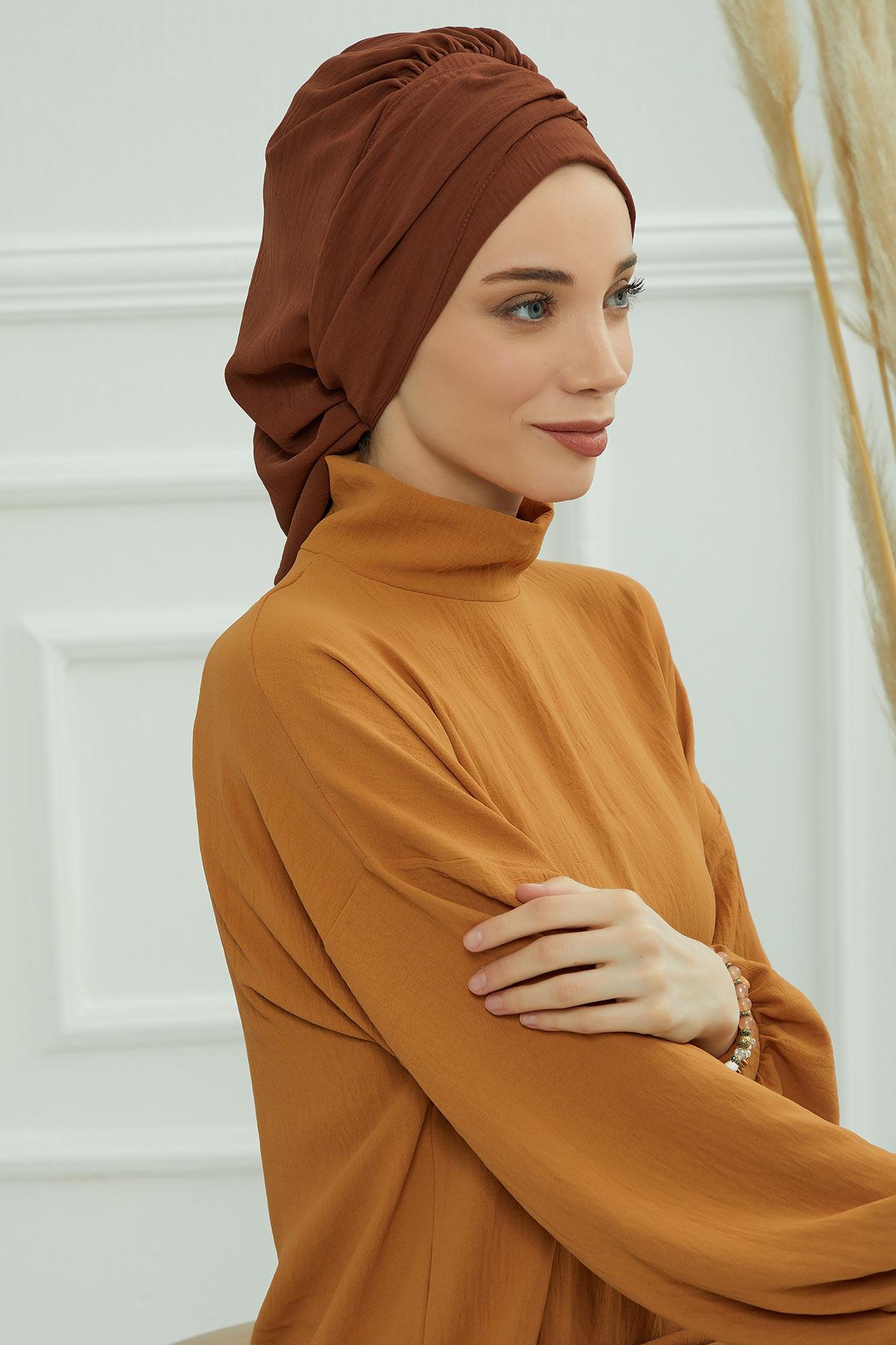 Aksesuarlı Hazır Türban,HT-93