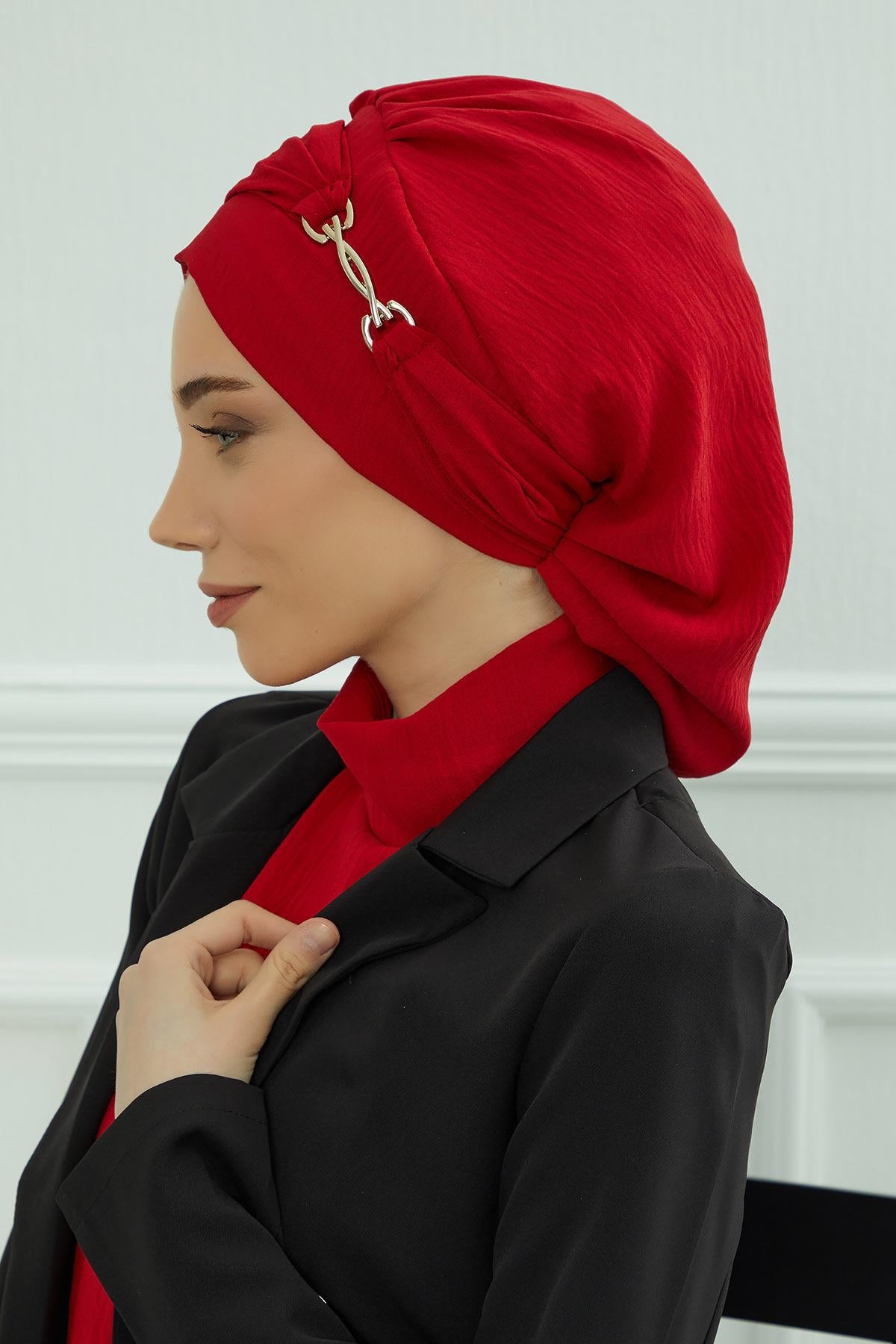 Aksesuarlı Hazır Türban,HT-93