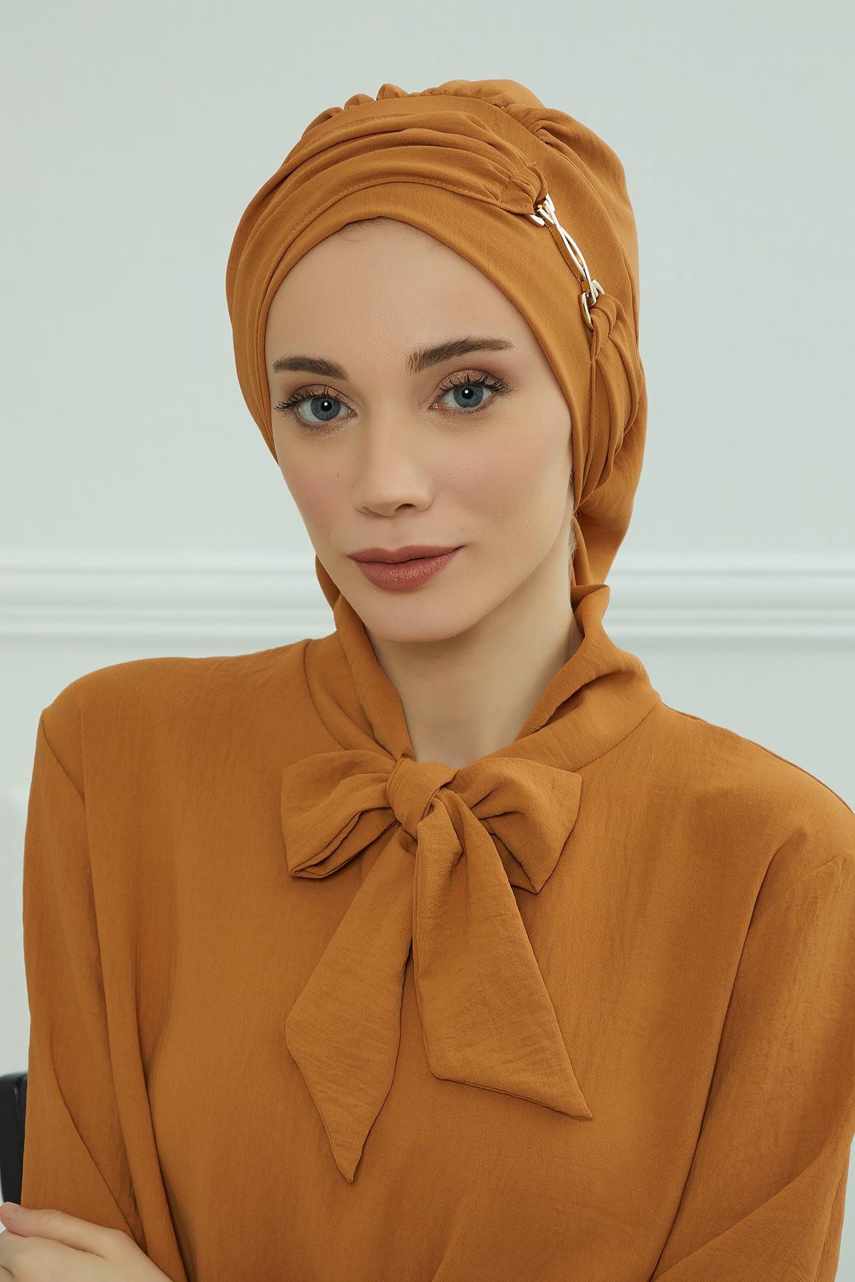 Aksesuarlı Hazır Türban,HT-93