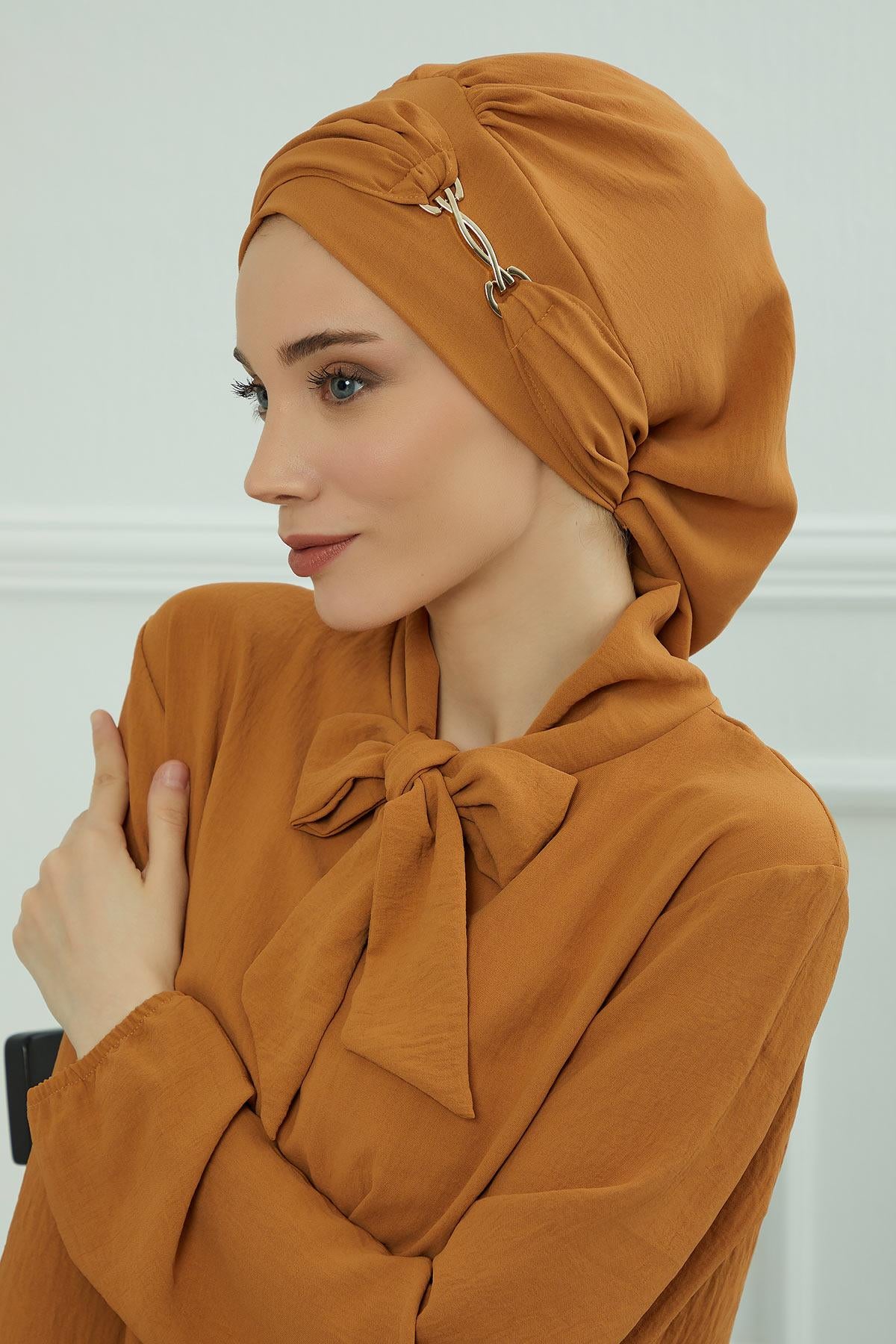 Aksesuarlı Hazır Türban,HT-93