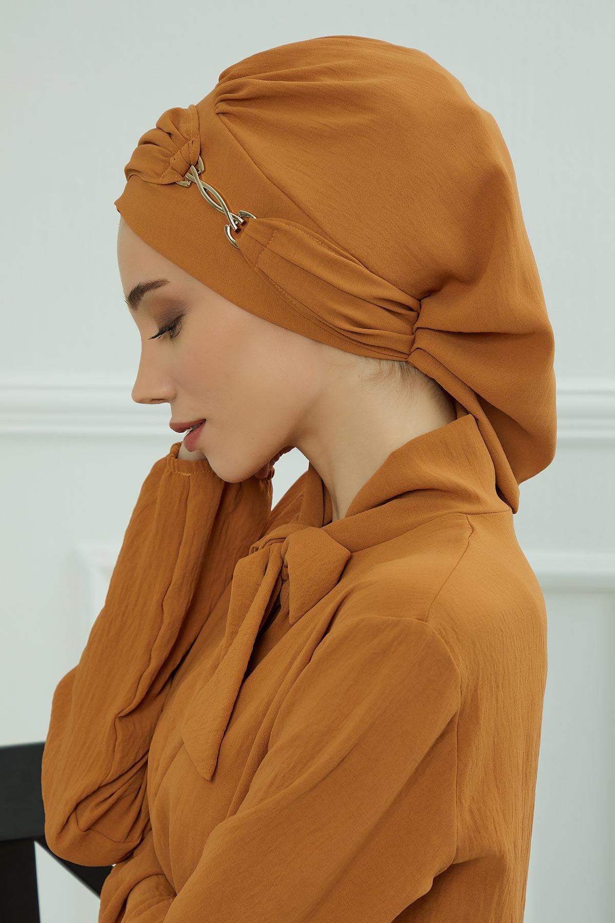 Aksesuarlı Hazır Türban,HT-93