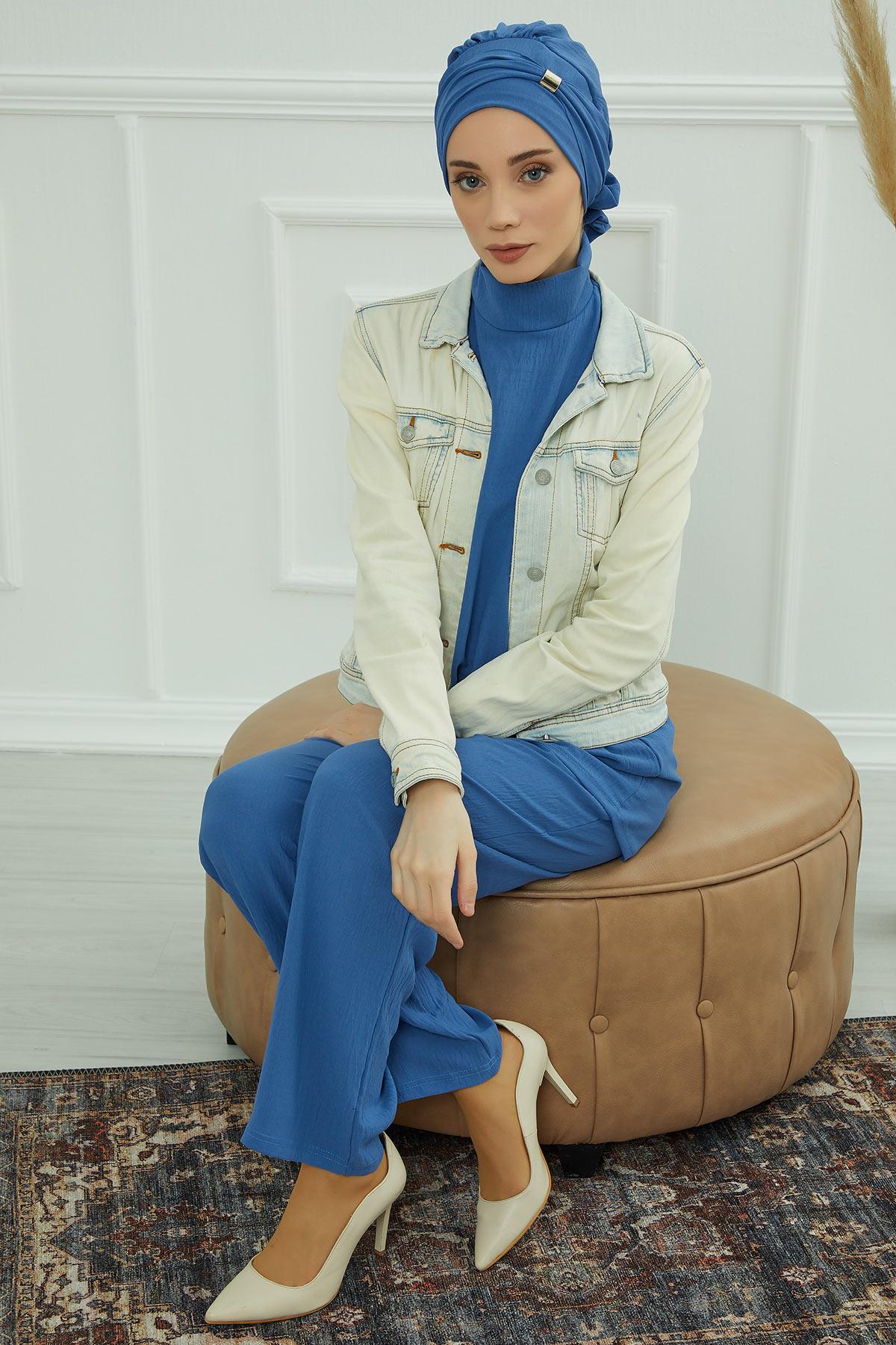 Aksesuarlı Hazır Türban,HT-95