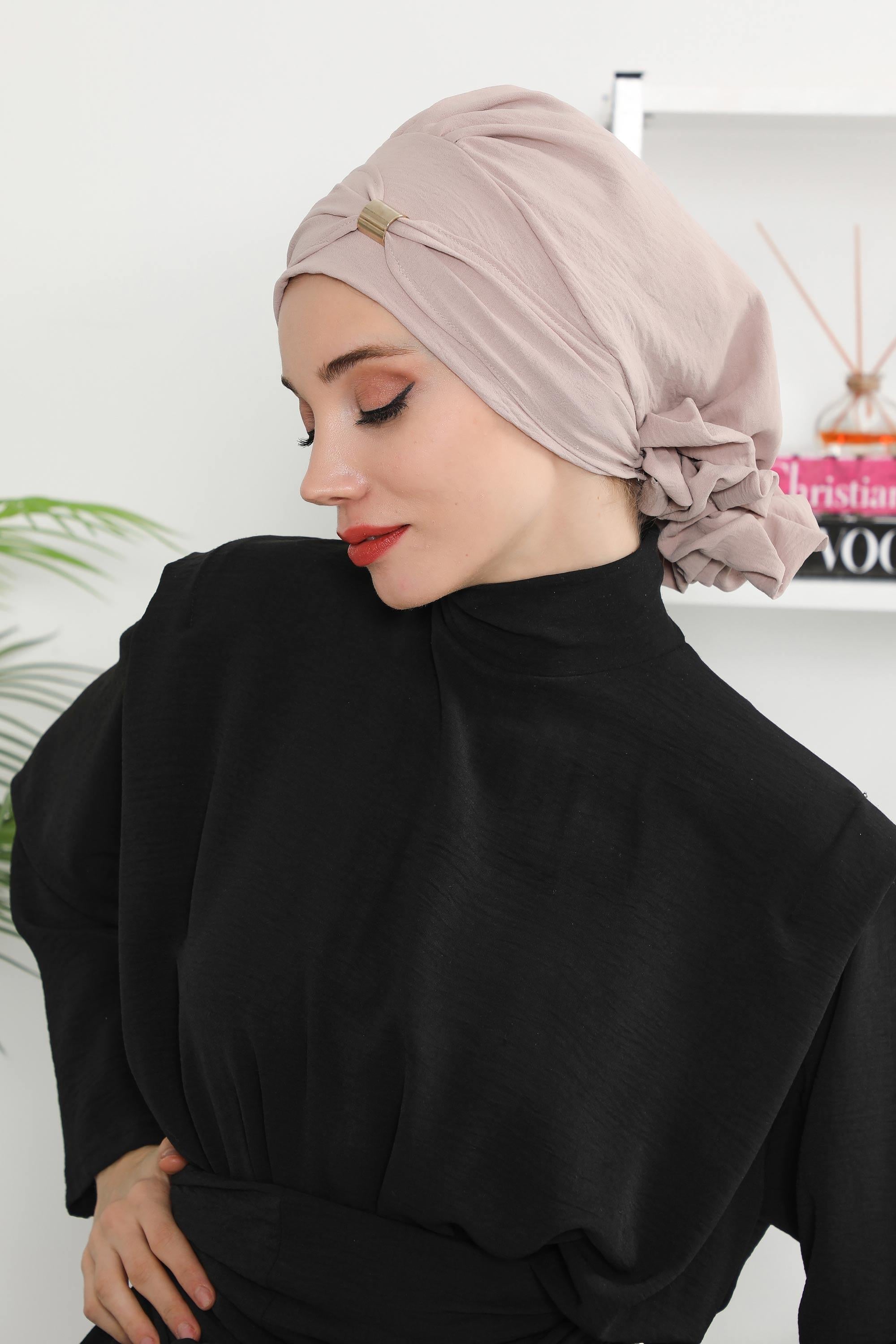 Aksesuarlı Hazır Türban,HT-95