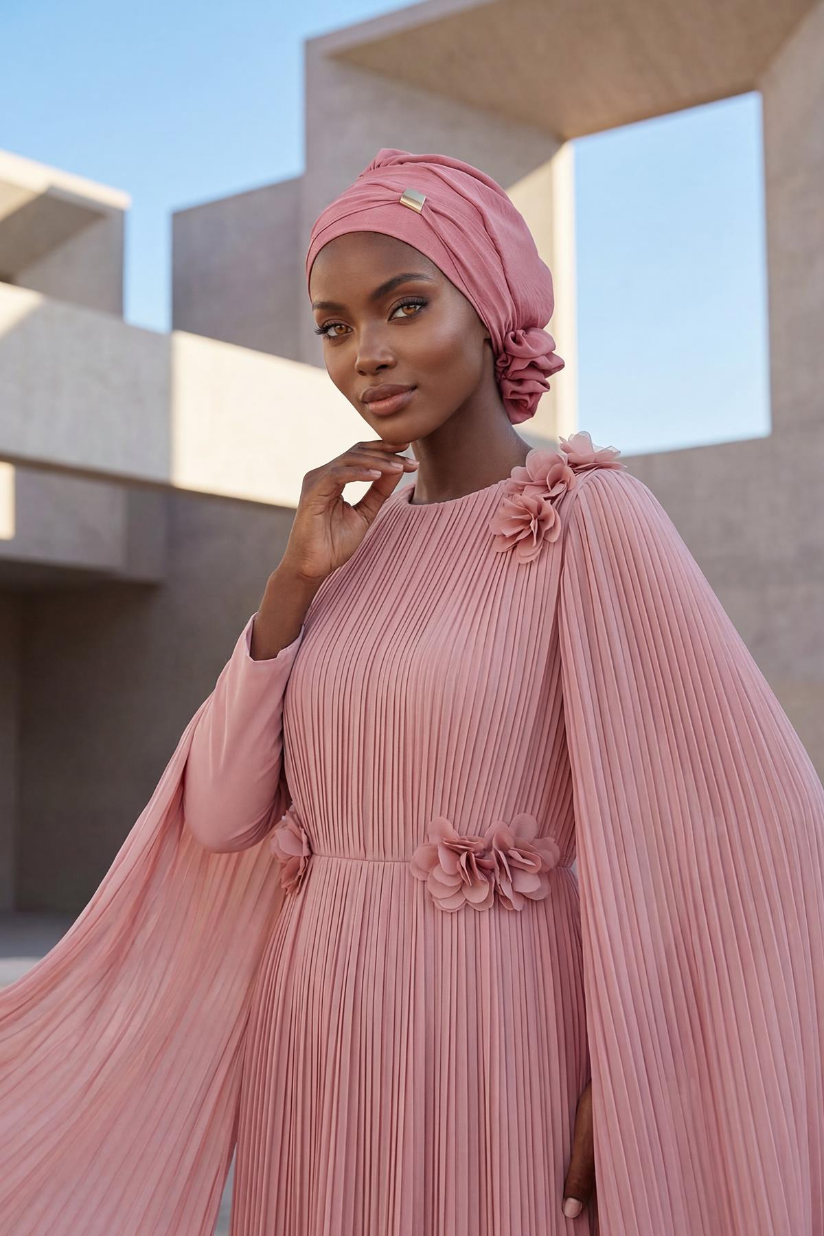 Aksesuarlı Hazır Türban,HT-95