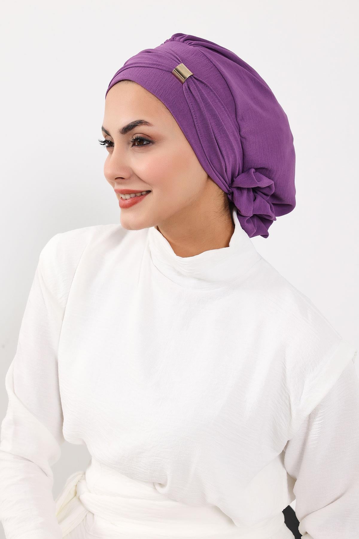 Aksesuarlı Hazır Türban,HT-95