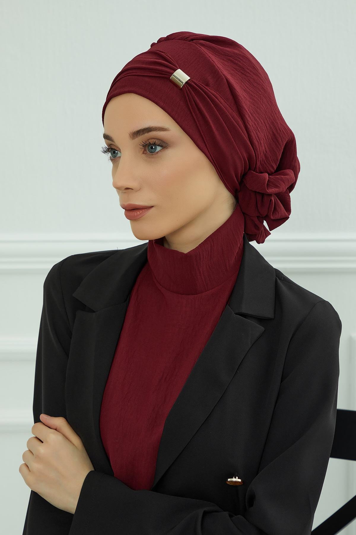 Aksesuarlı Hazır Türban,HT-95