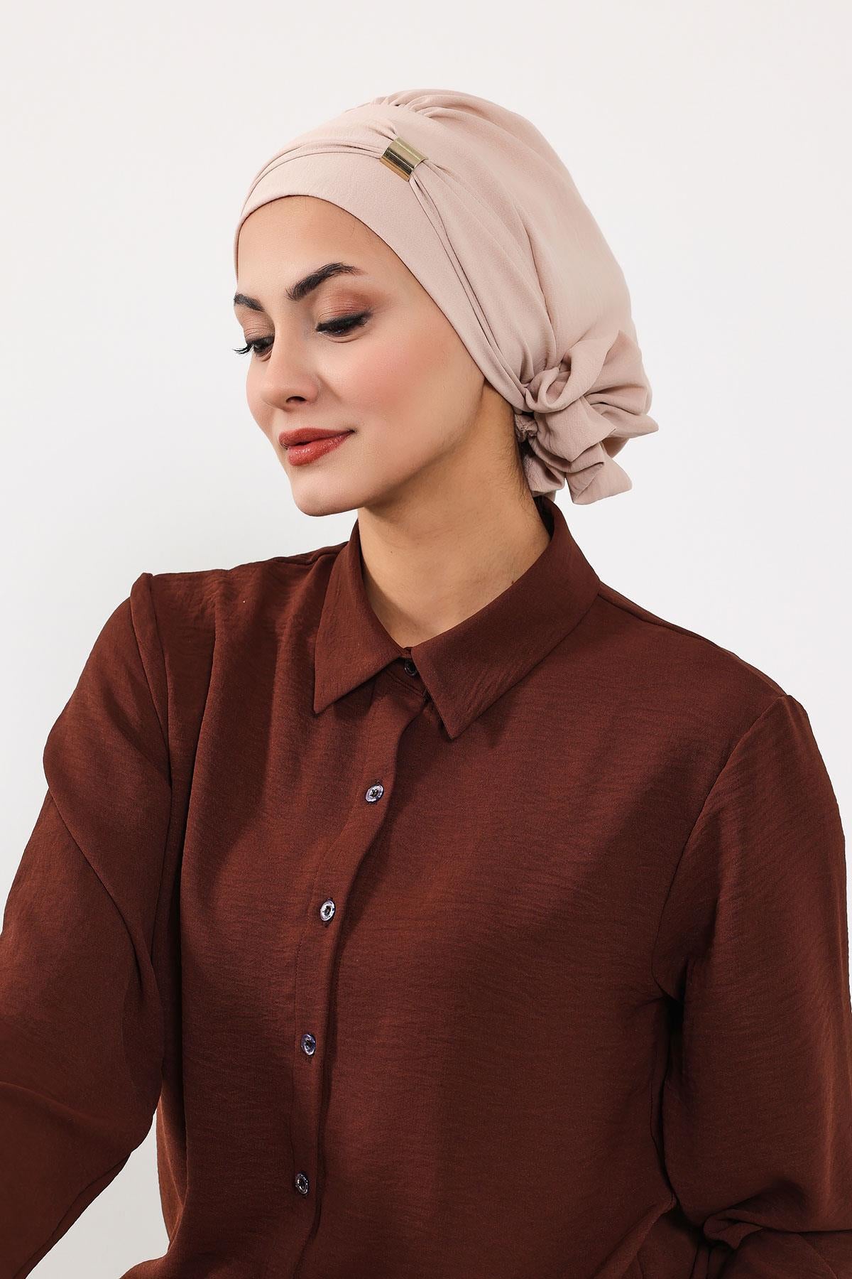 Aksesuarlı Hazır Türban,HT-95