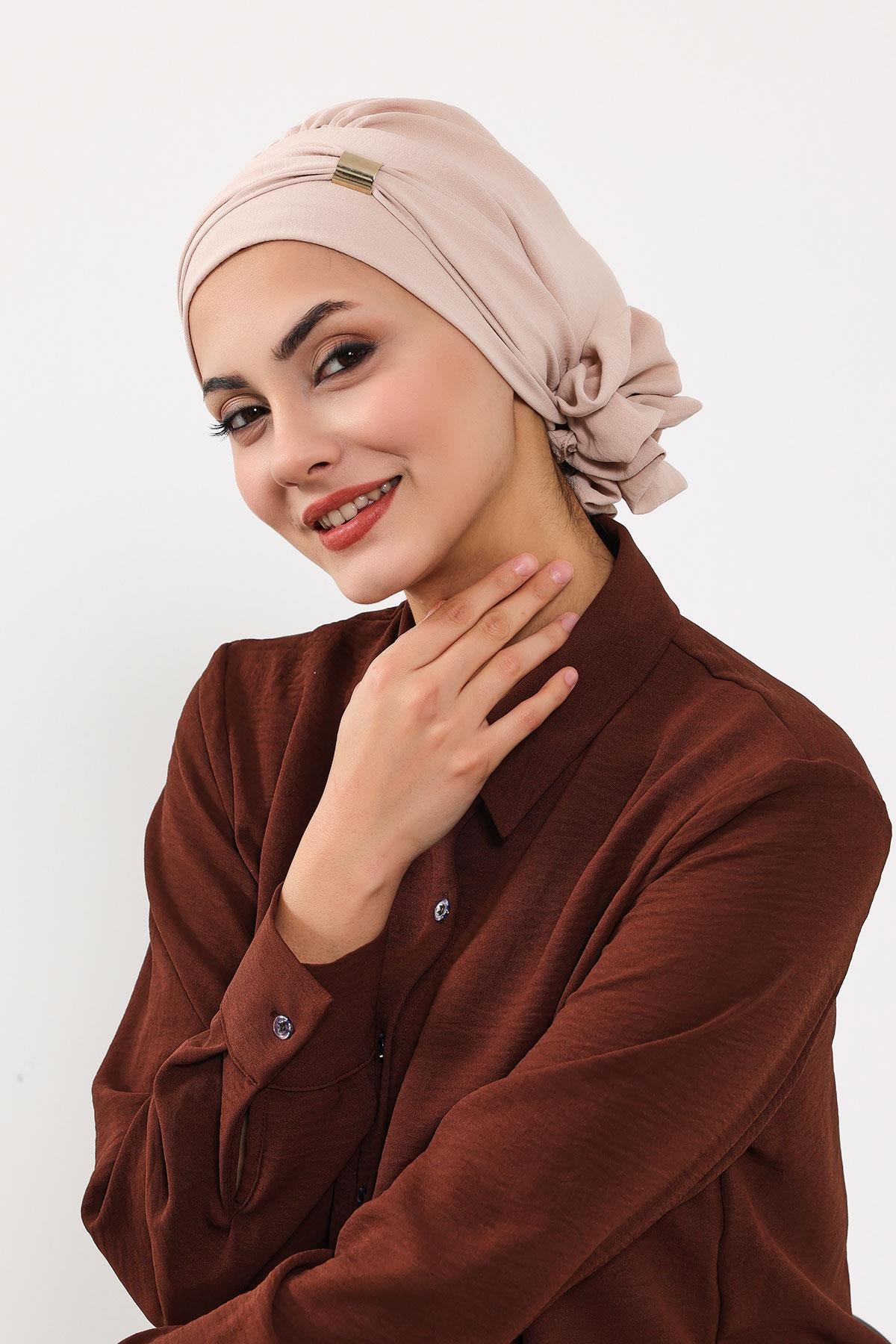 Aksesuarlı Hazır Türban,HT-95