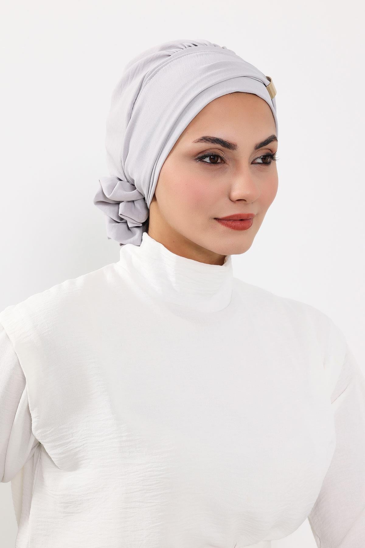 Aksesuarlı Hazır Türban,HT-95