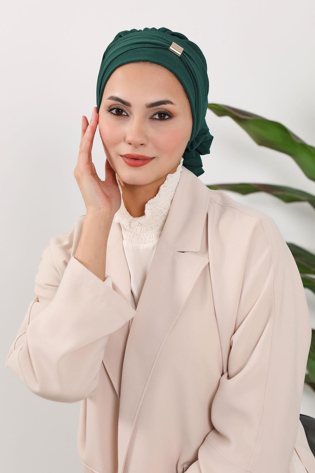 Aksesuarlı Hazır Türban,HT-95