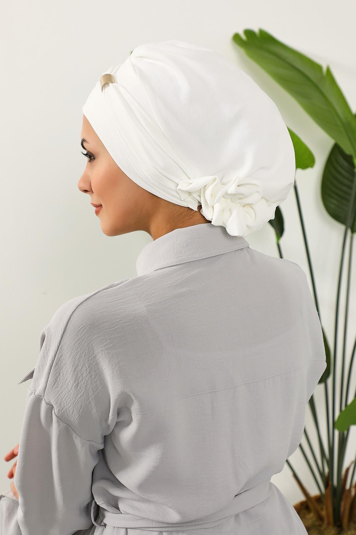 Aksesuarlı Hazır Türban,HT-95