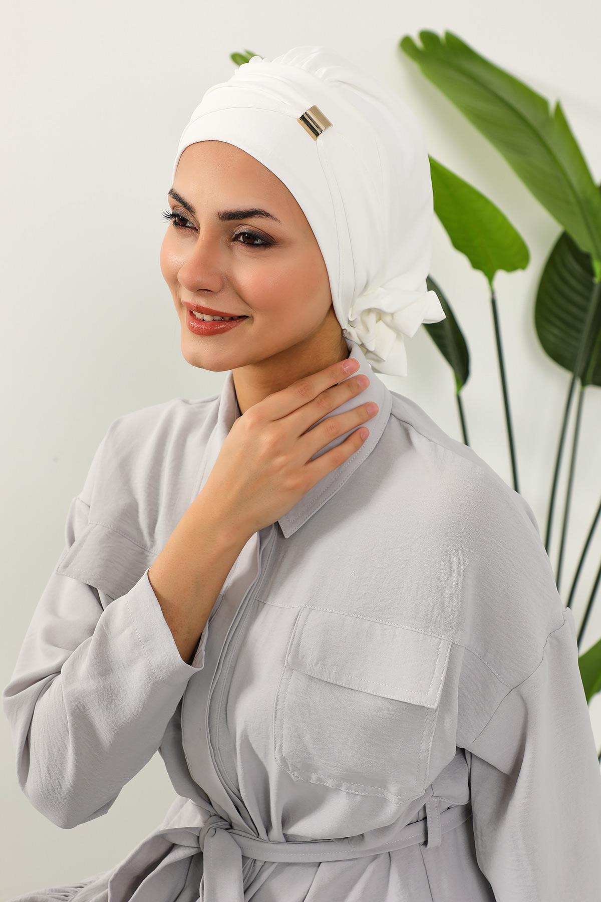 Aksesuarlı Hazır Türban,HT-95