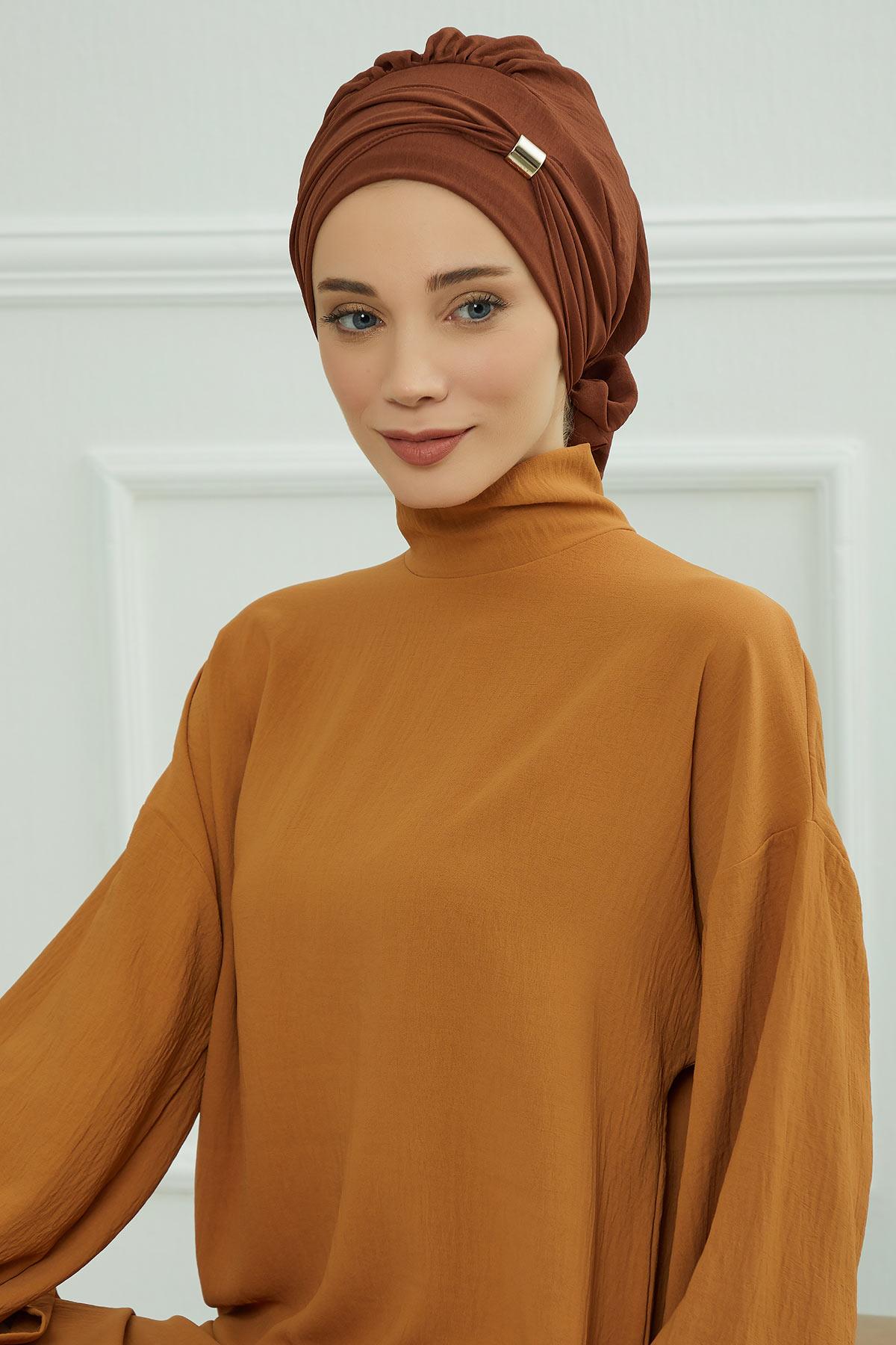 Aksesuarlı Hazır Türban,HT-95