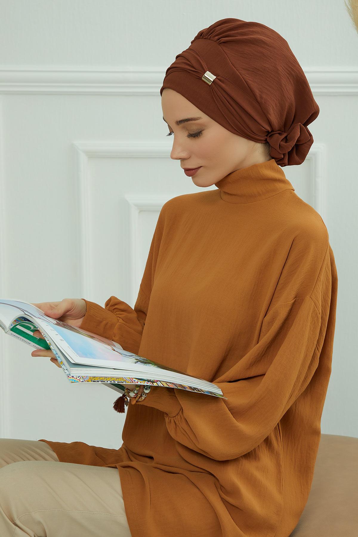 Aksesuarlı Hazır Türban,HT-95