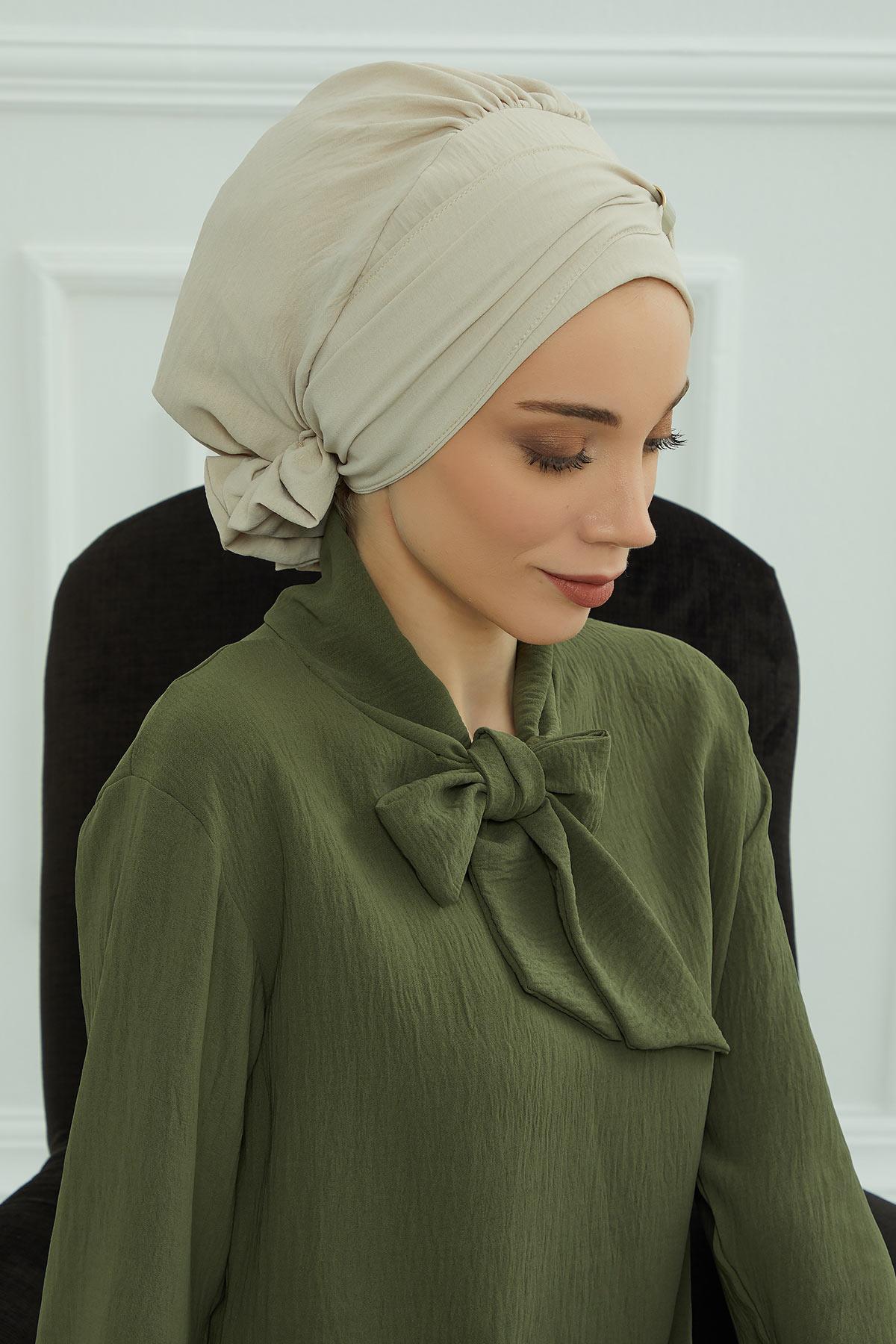 Aksesuarlı Hazır Türban,HT-95