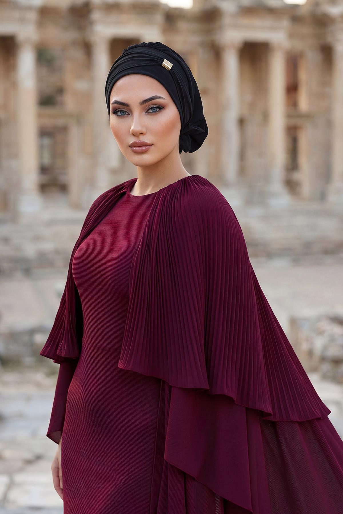 Aksesuarlı Hazır Türban,HT-95