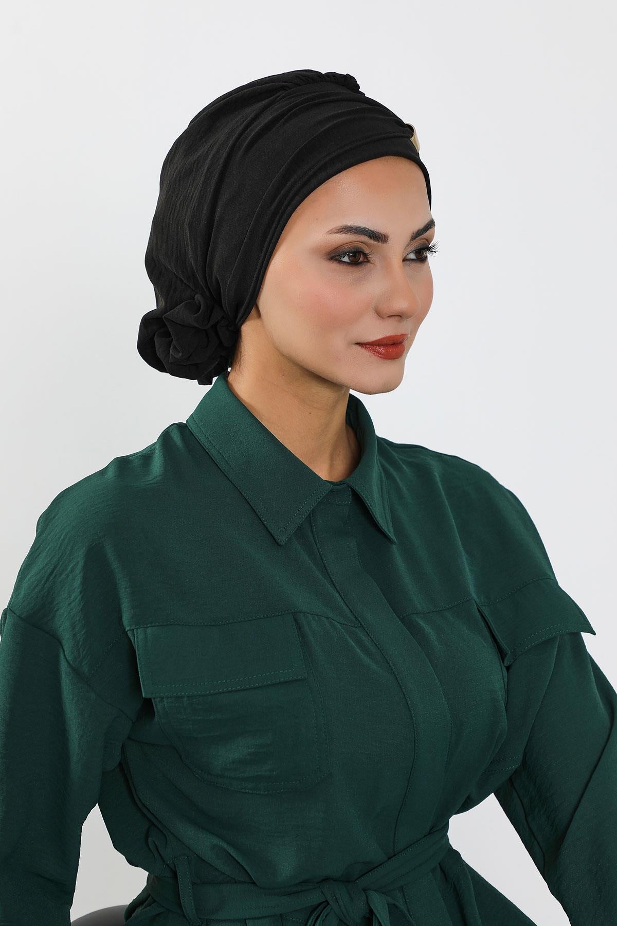 Aksesuarlı Hazır Türban,HT-95