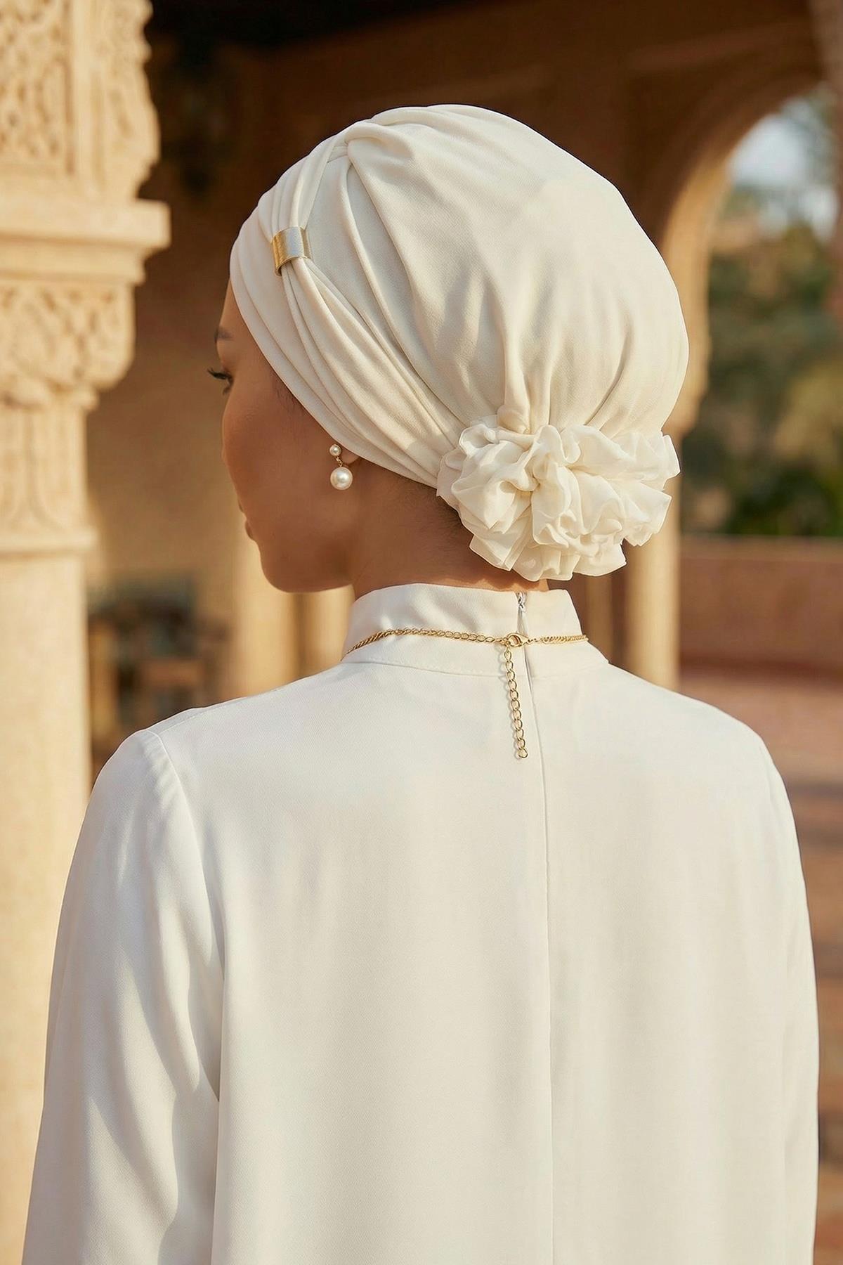 Aksesuarlı Hazır Türban,HT-95