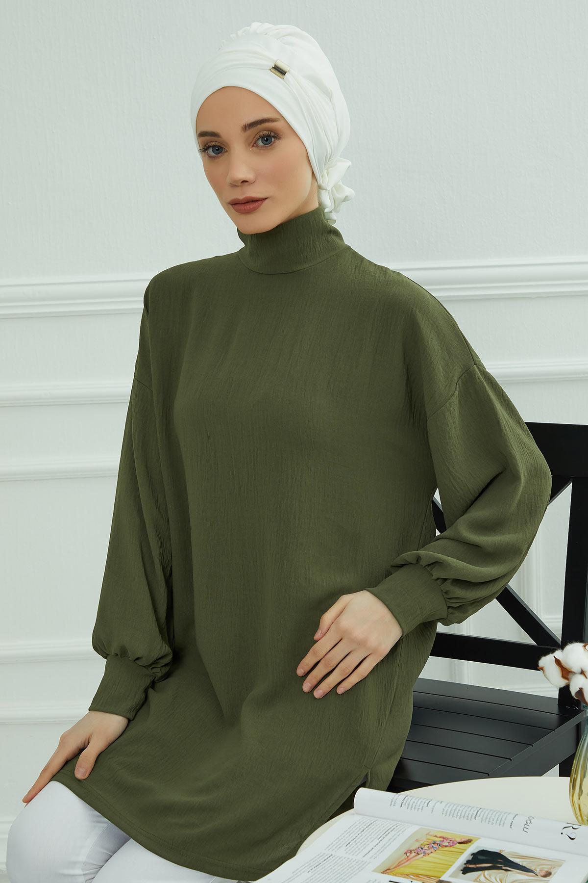 Aksesuarlı Hazır Türban,HT-95