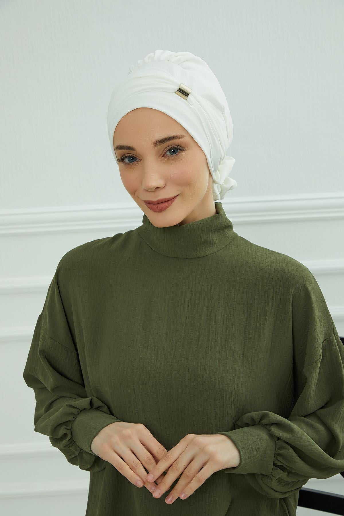 Aksesuarlı Hazır Türban,HT-95