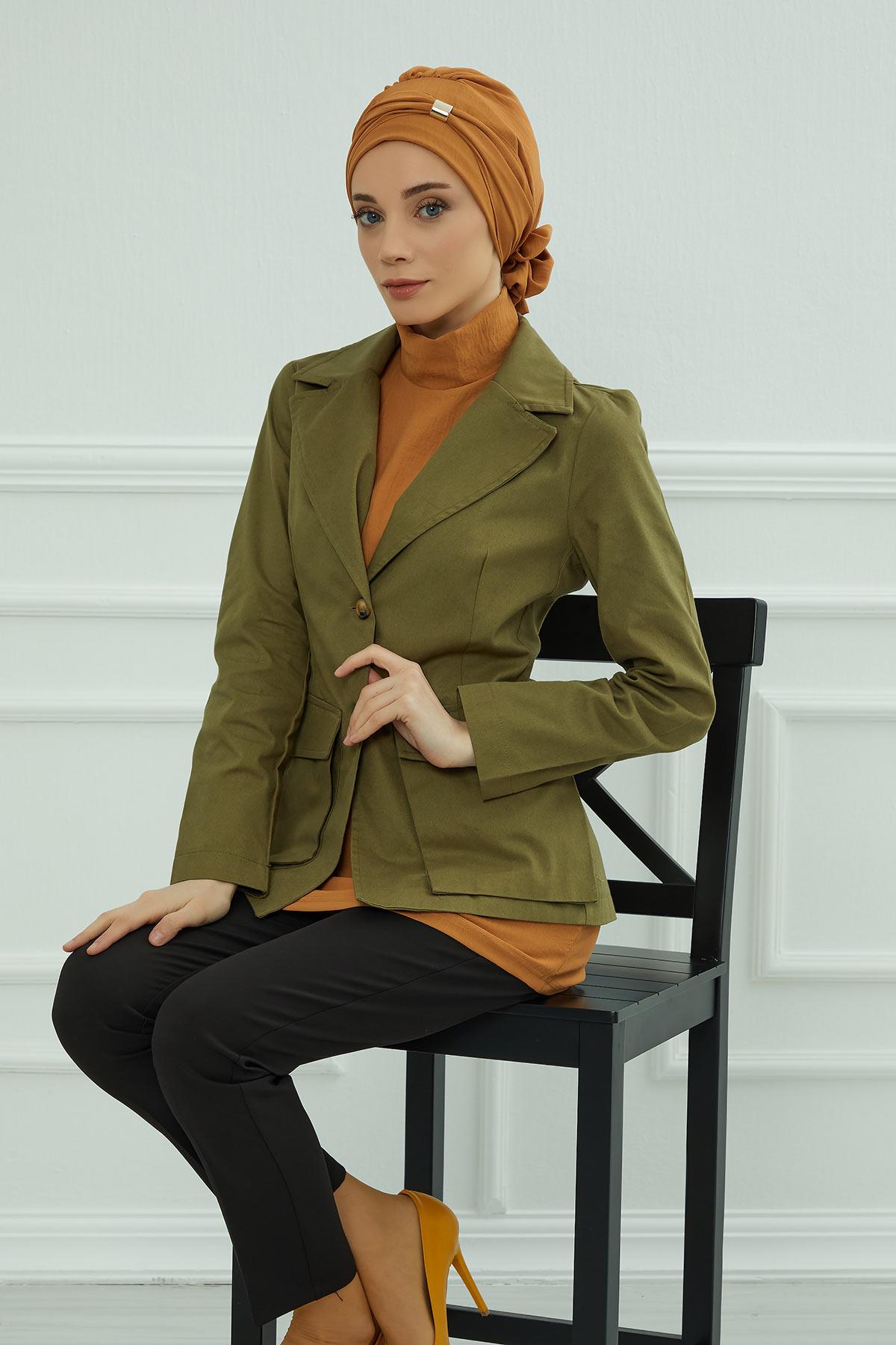 Aksesuarlı Hazır Türban,HT-95